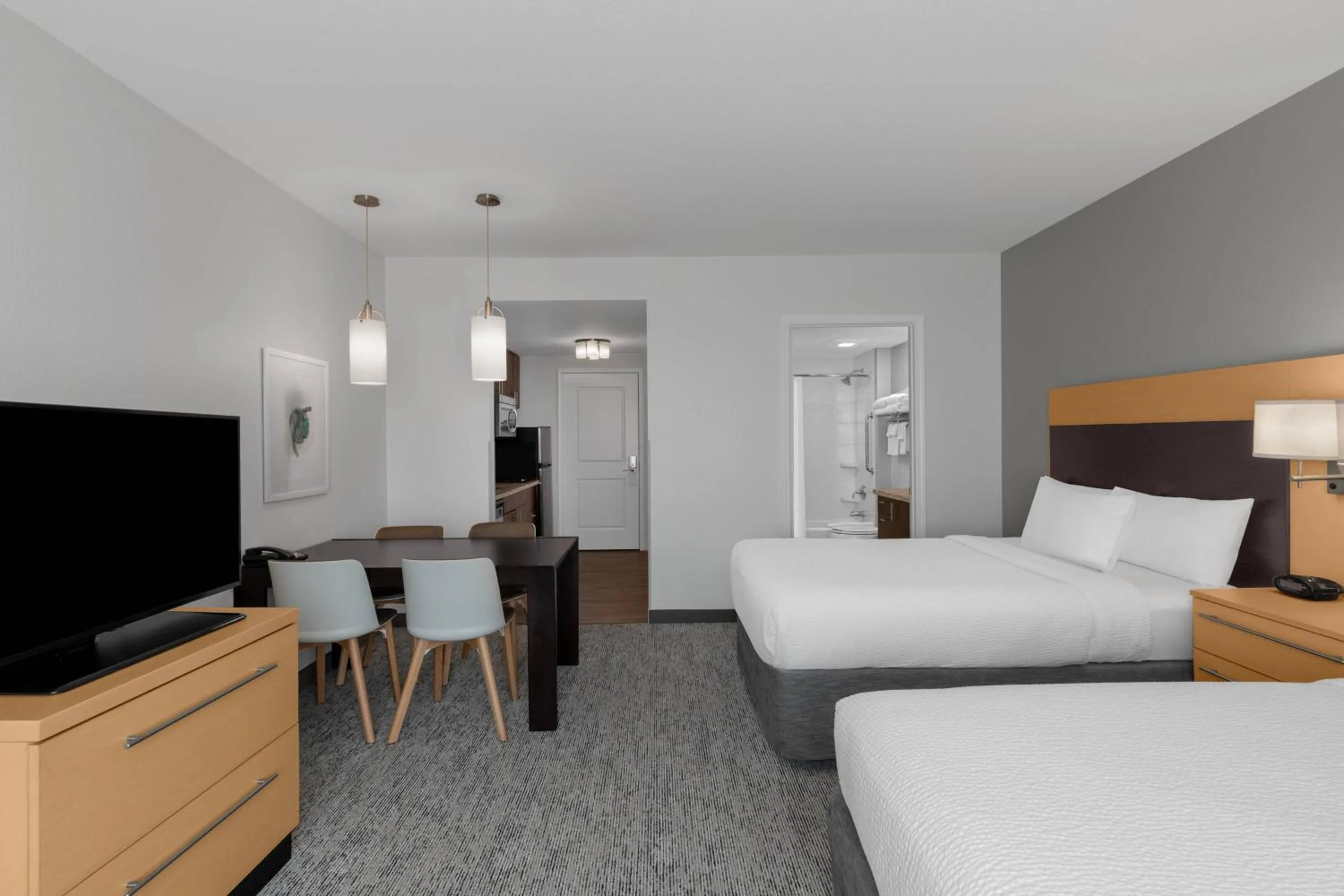 Photo of the whole room, Bed in TownPlaces Suite Denver Airport at Gateway Park