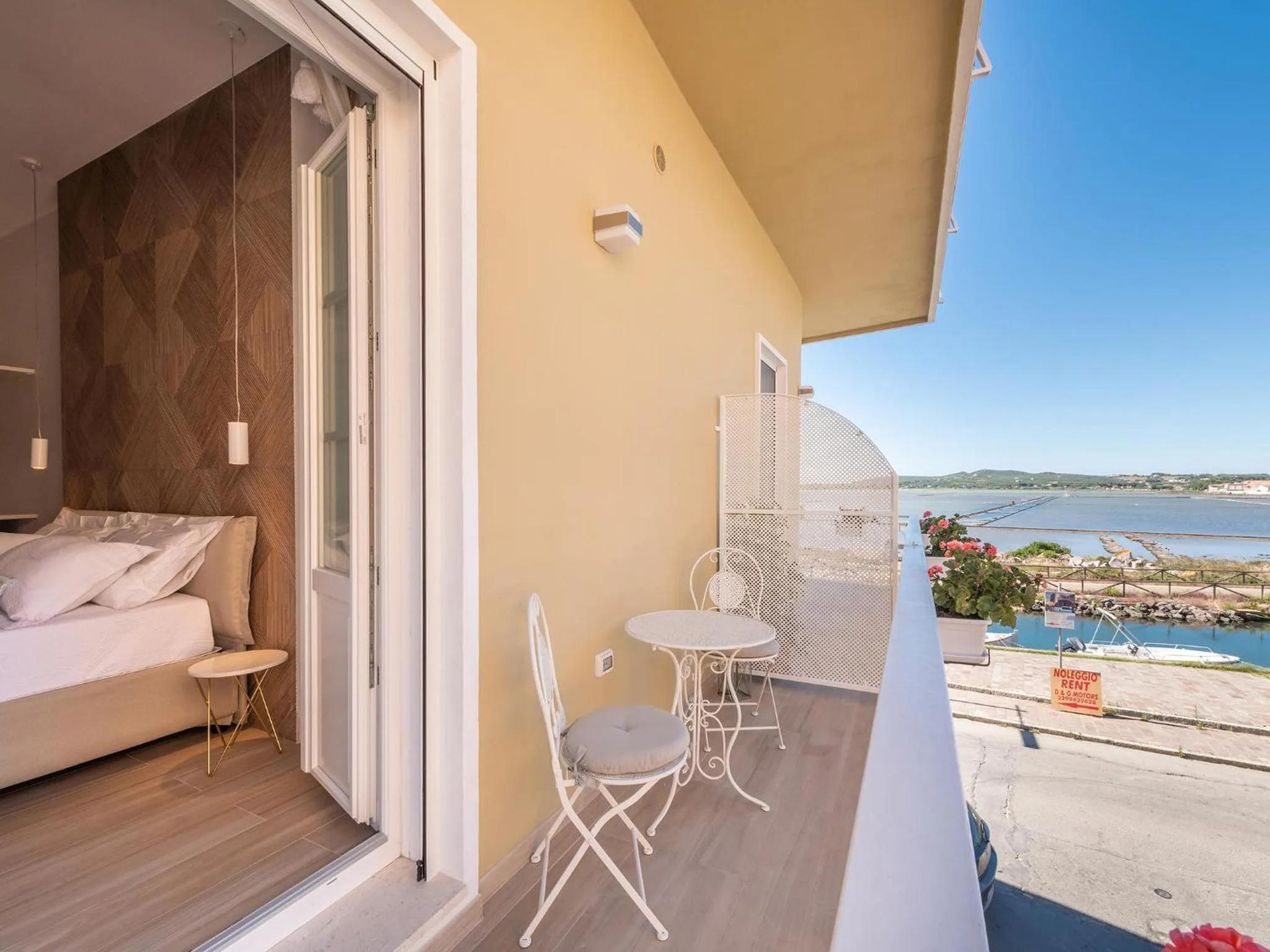 Balcony/Terrace, Bed in AQUAMADRE Suites