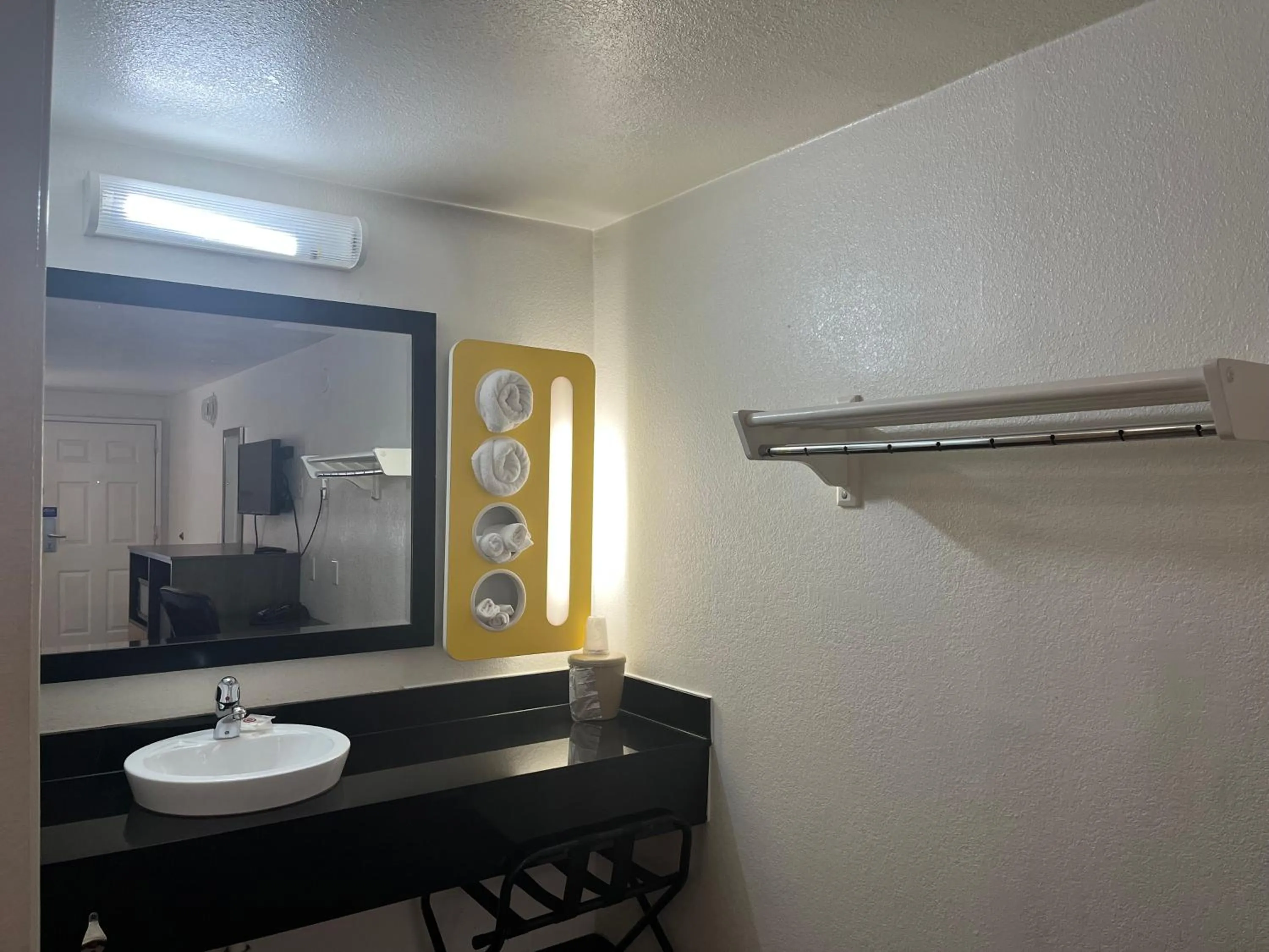 Bathroom in Motel 6 Cross Lanes, WV Goff Mountain Rd