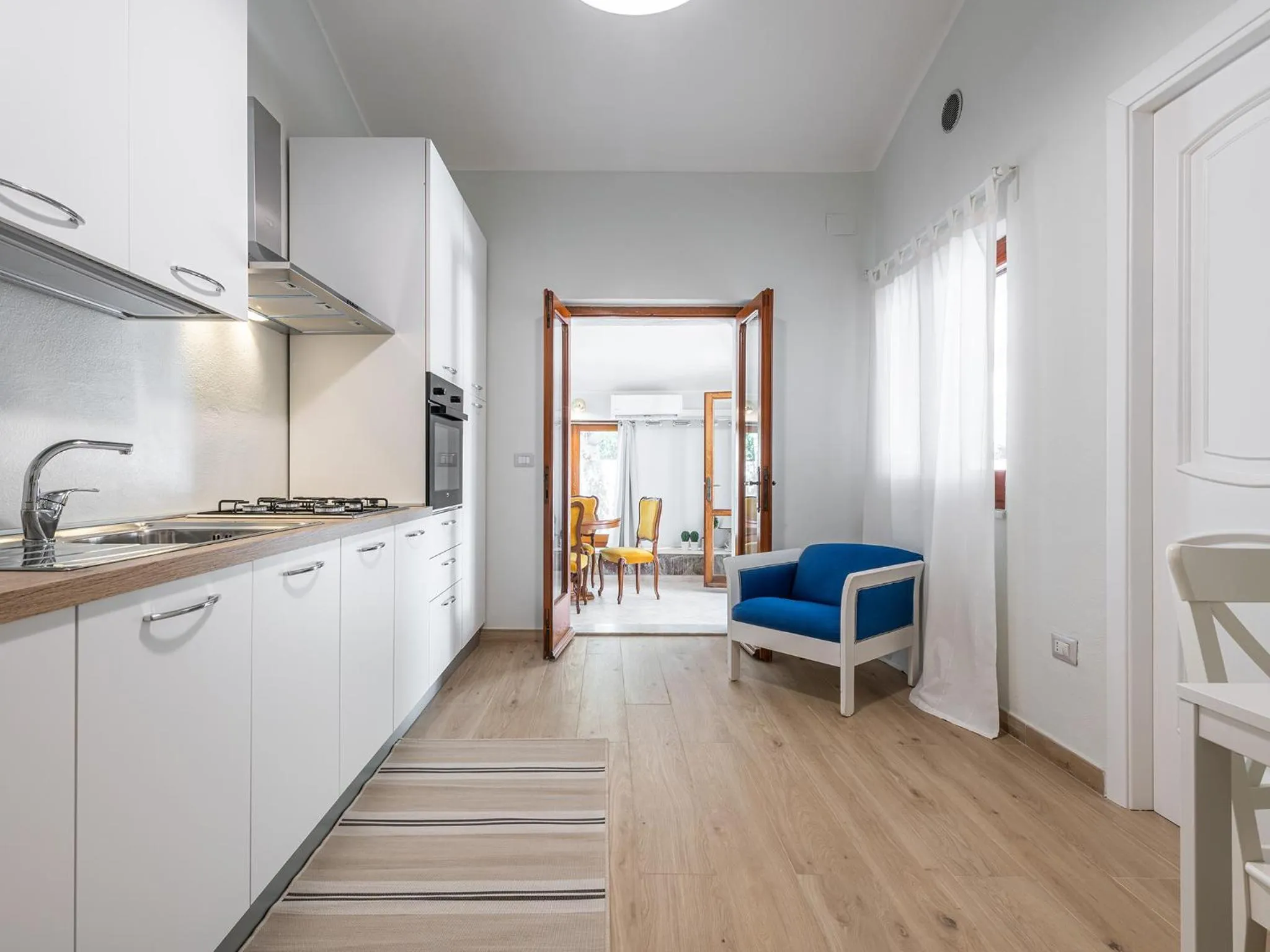 Kitchen or kitchenette in Villa Iole Apartment