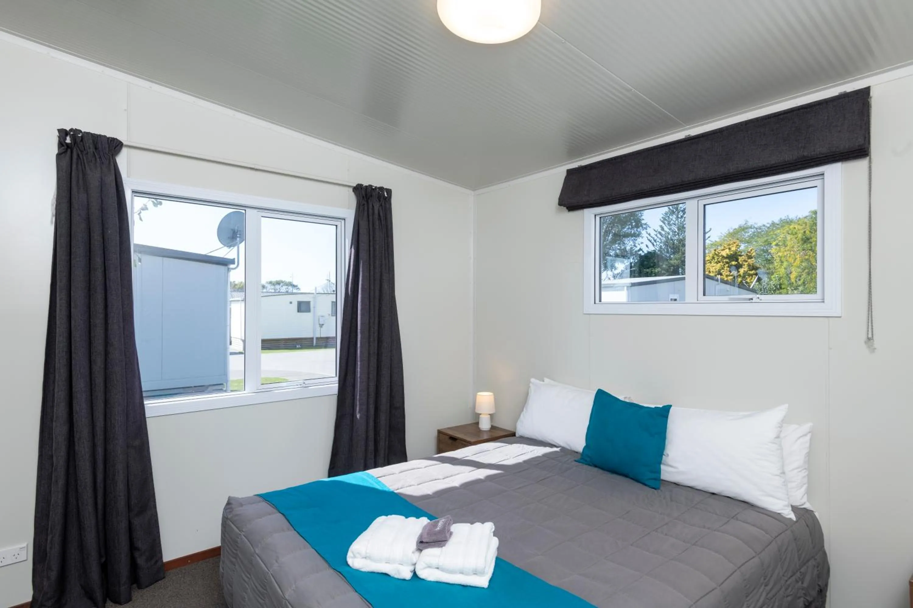 Bed in Riverside Whakatane Holiday Park