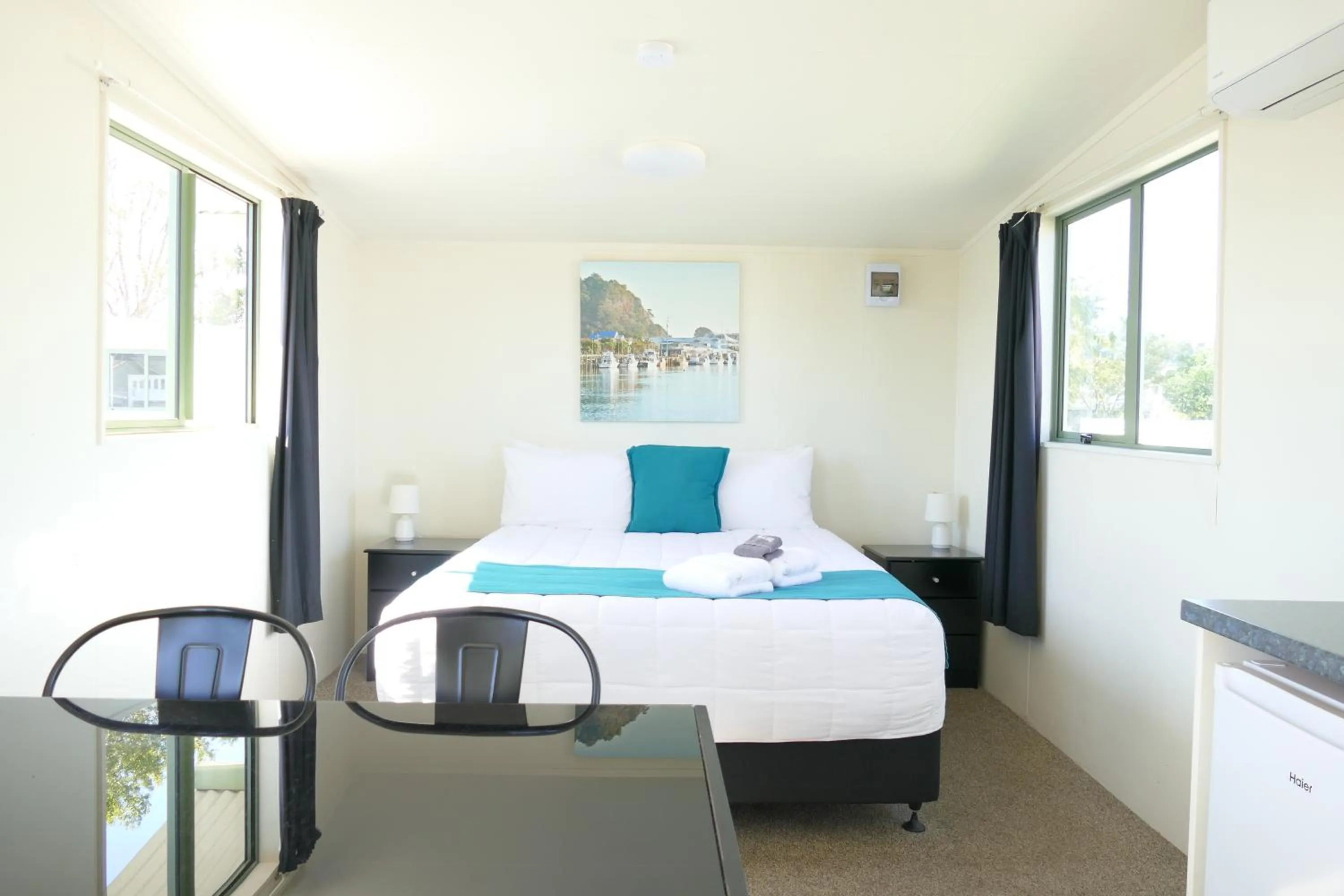 Bed in Riverside Whakatane Holiday Park