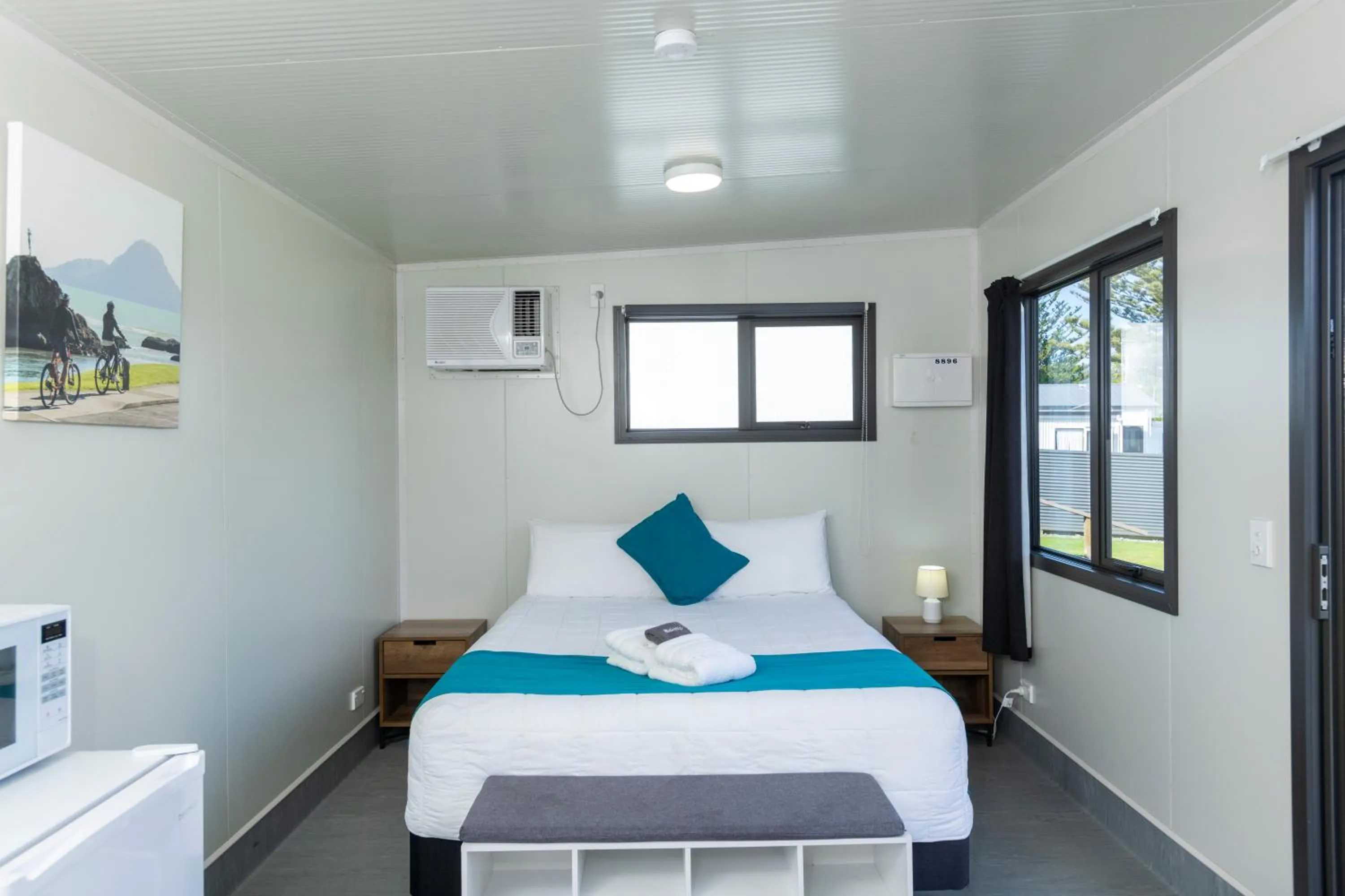 Bed in Riverside Whakatane Holiday Park