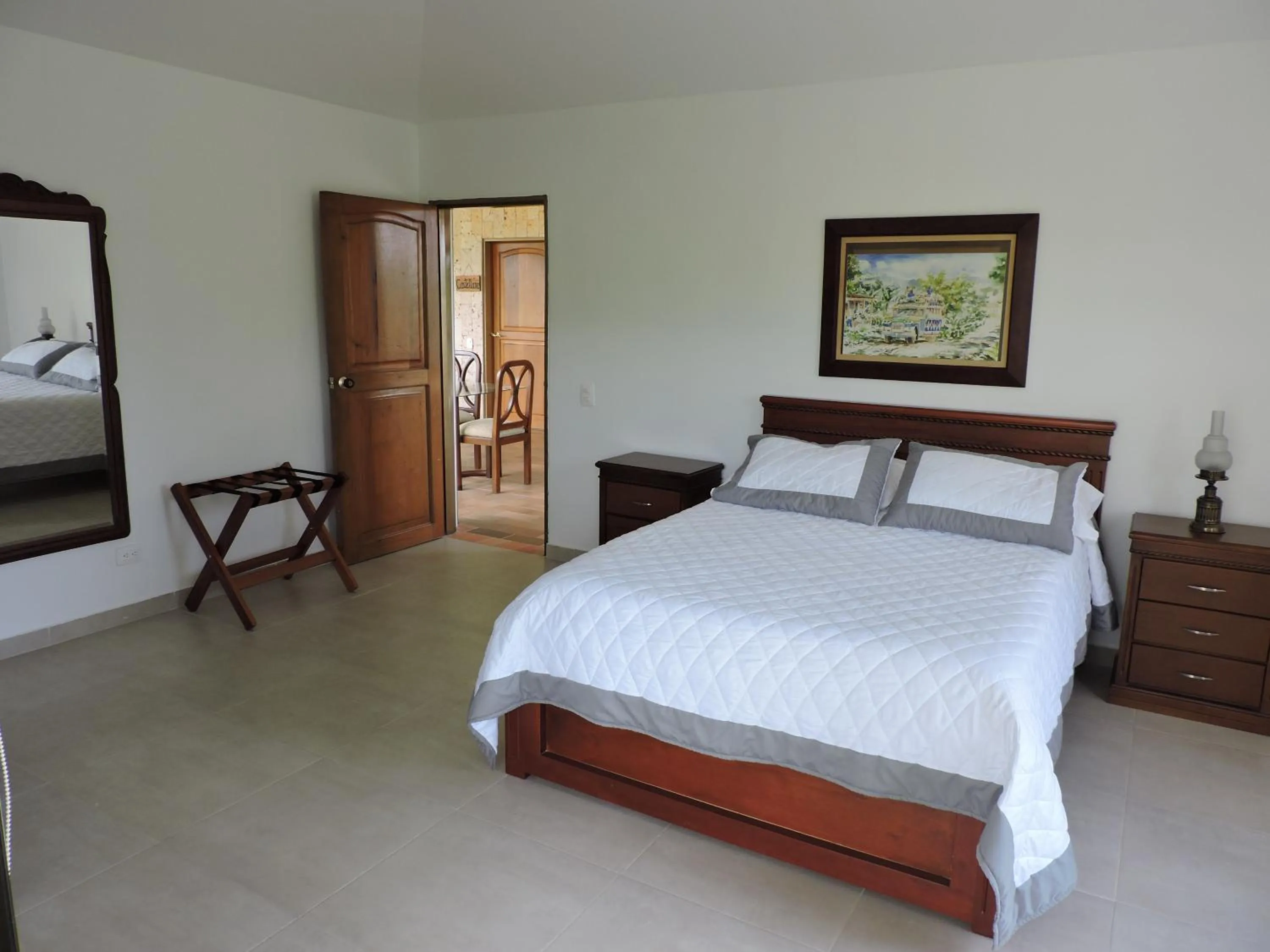 Bed in Finca Hotel Valparaíso