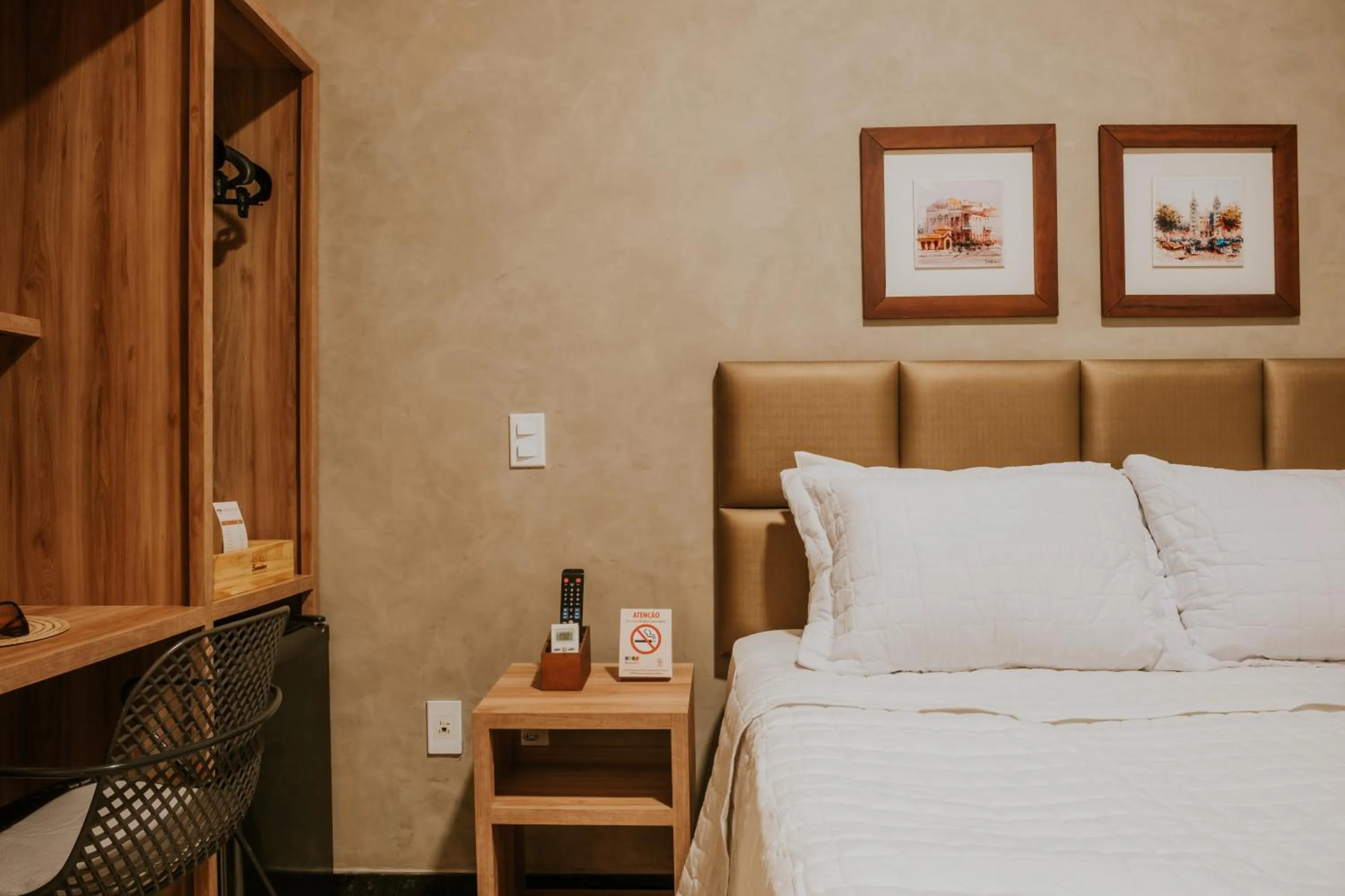 Bed in Pousada Encantare