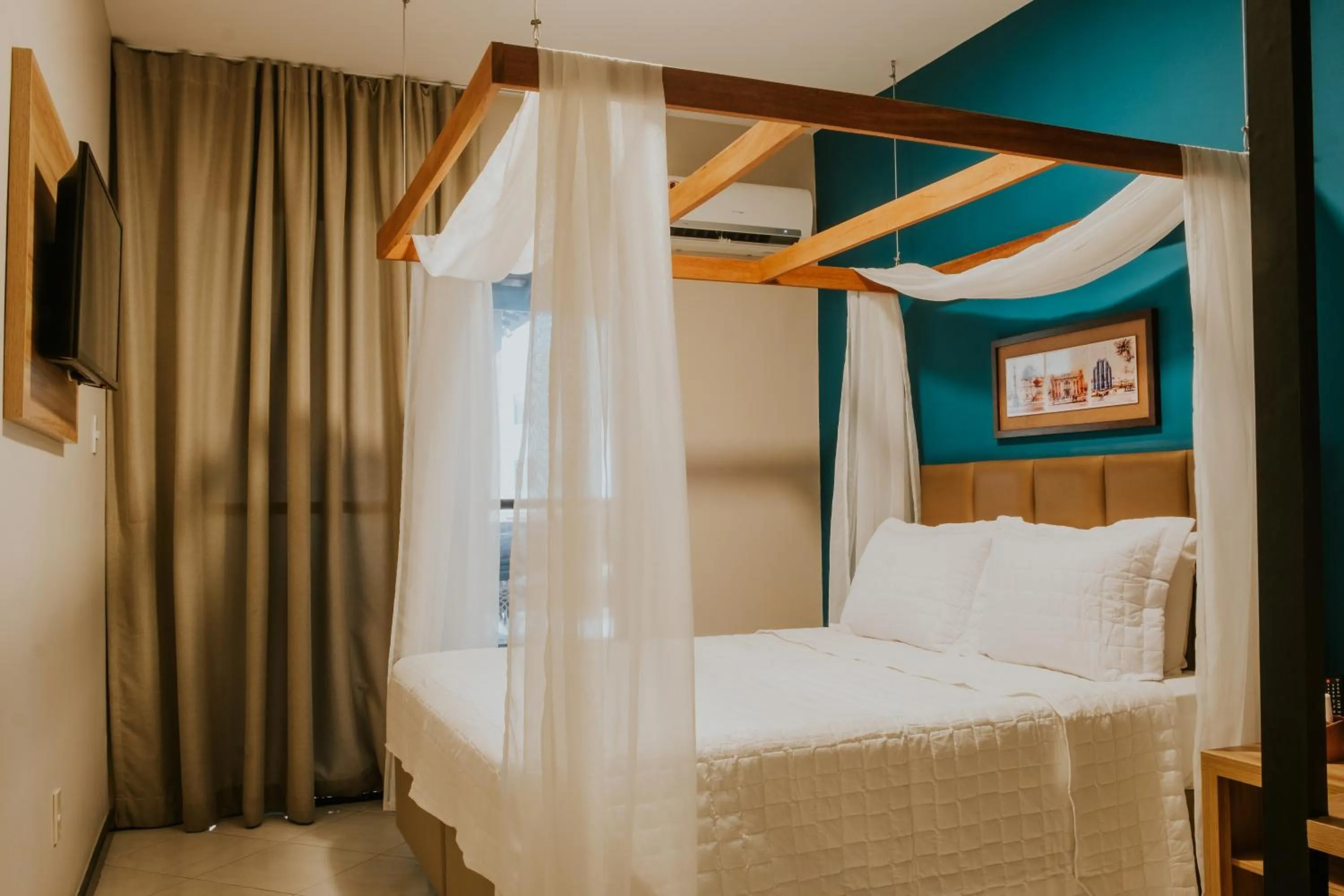 Bed in Pousada Encantare