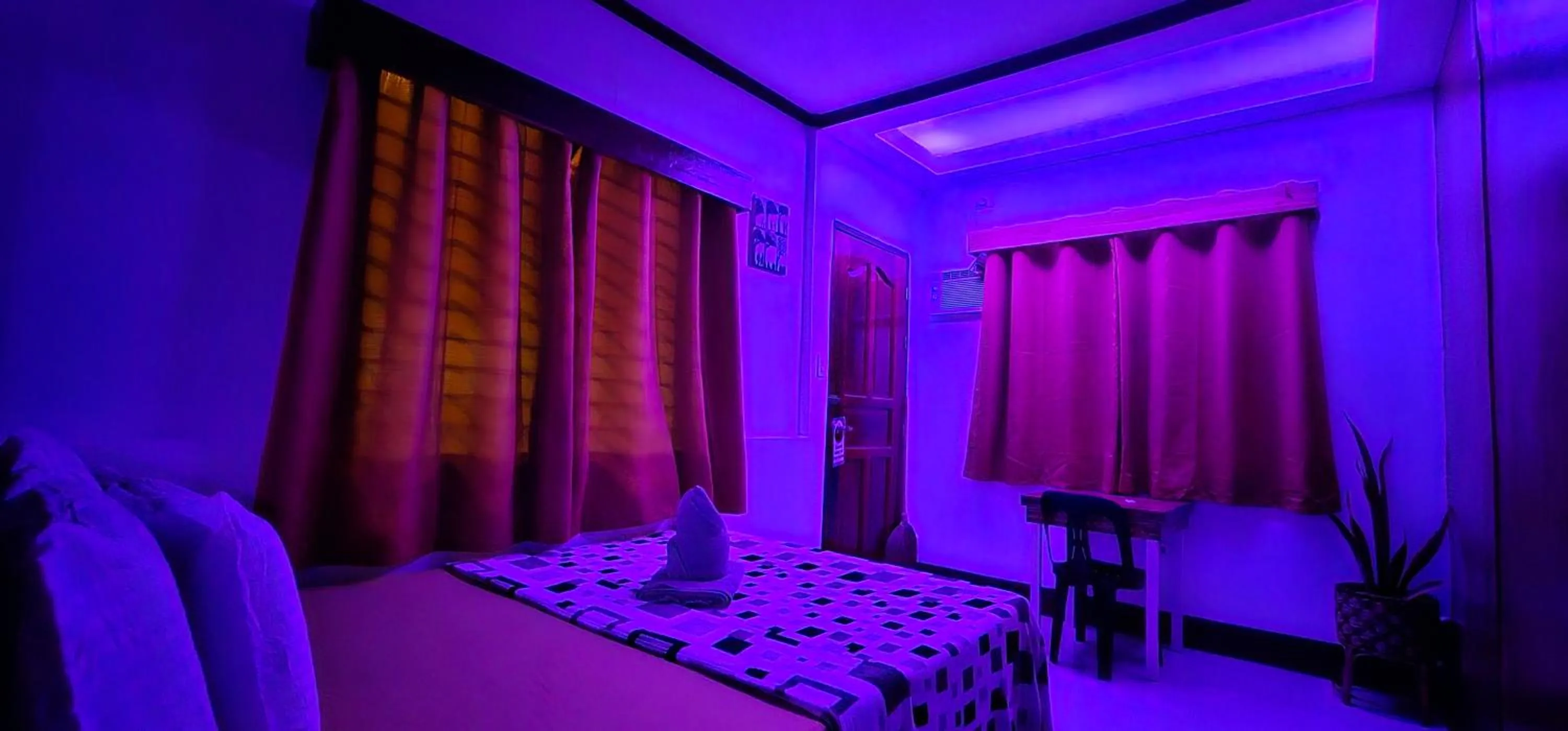 Bed in Mina Grande Beach Cottages