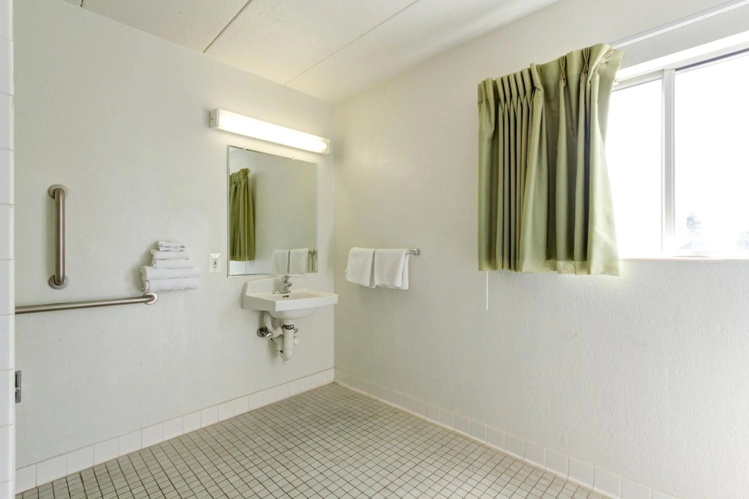 Bathroom in Motel 6-Portland, ME