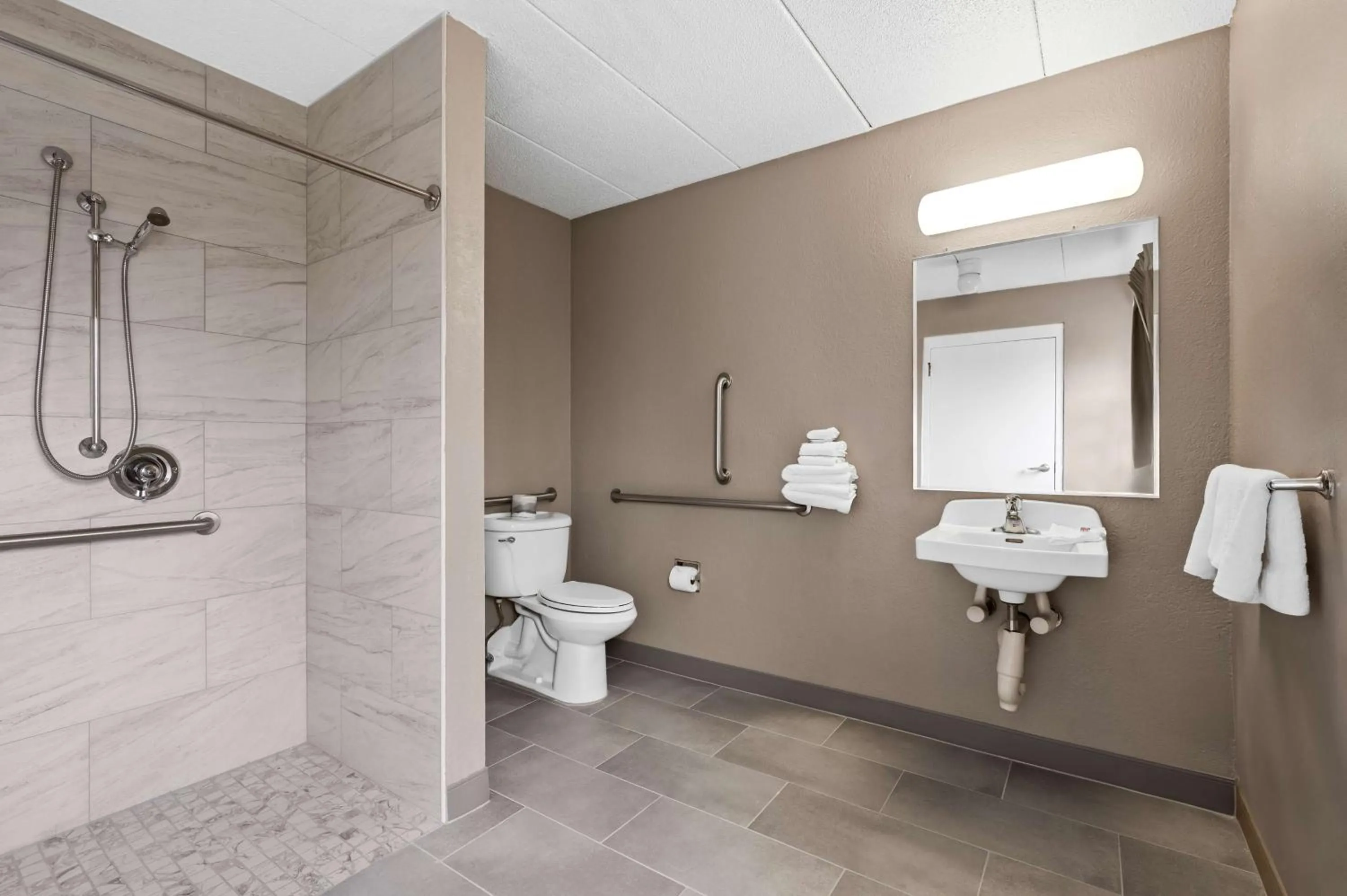 Bathroom in Motel 6-Portland, ME