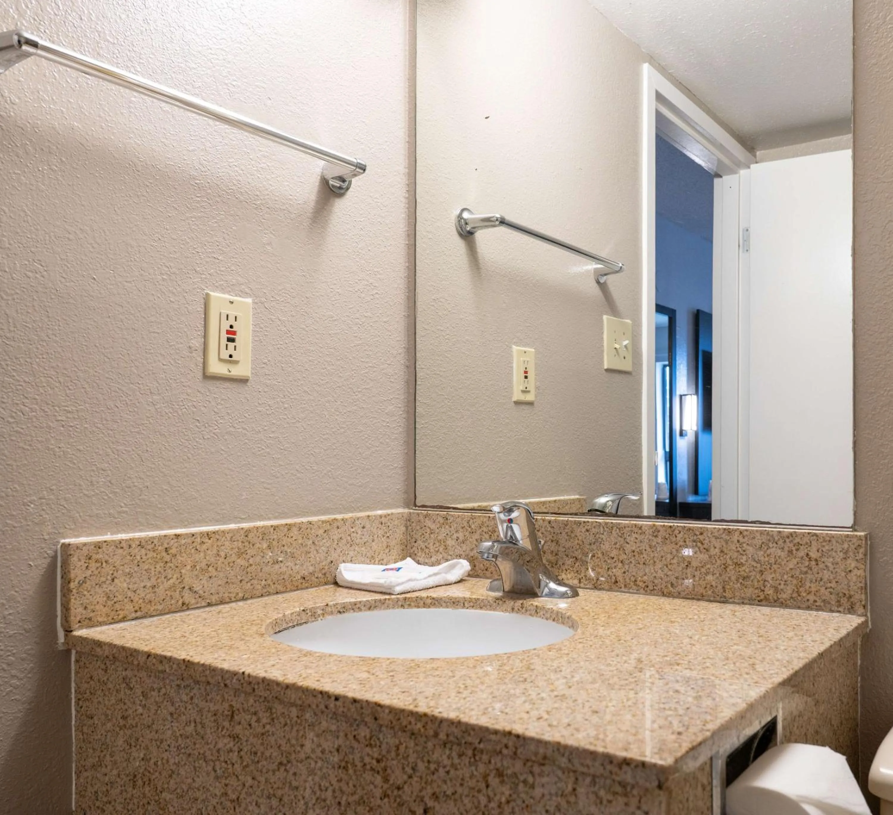 Bathroom in Motel 6-Branford, CT - New Haven