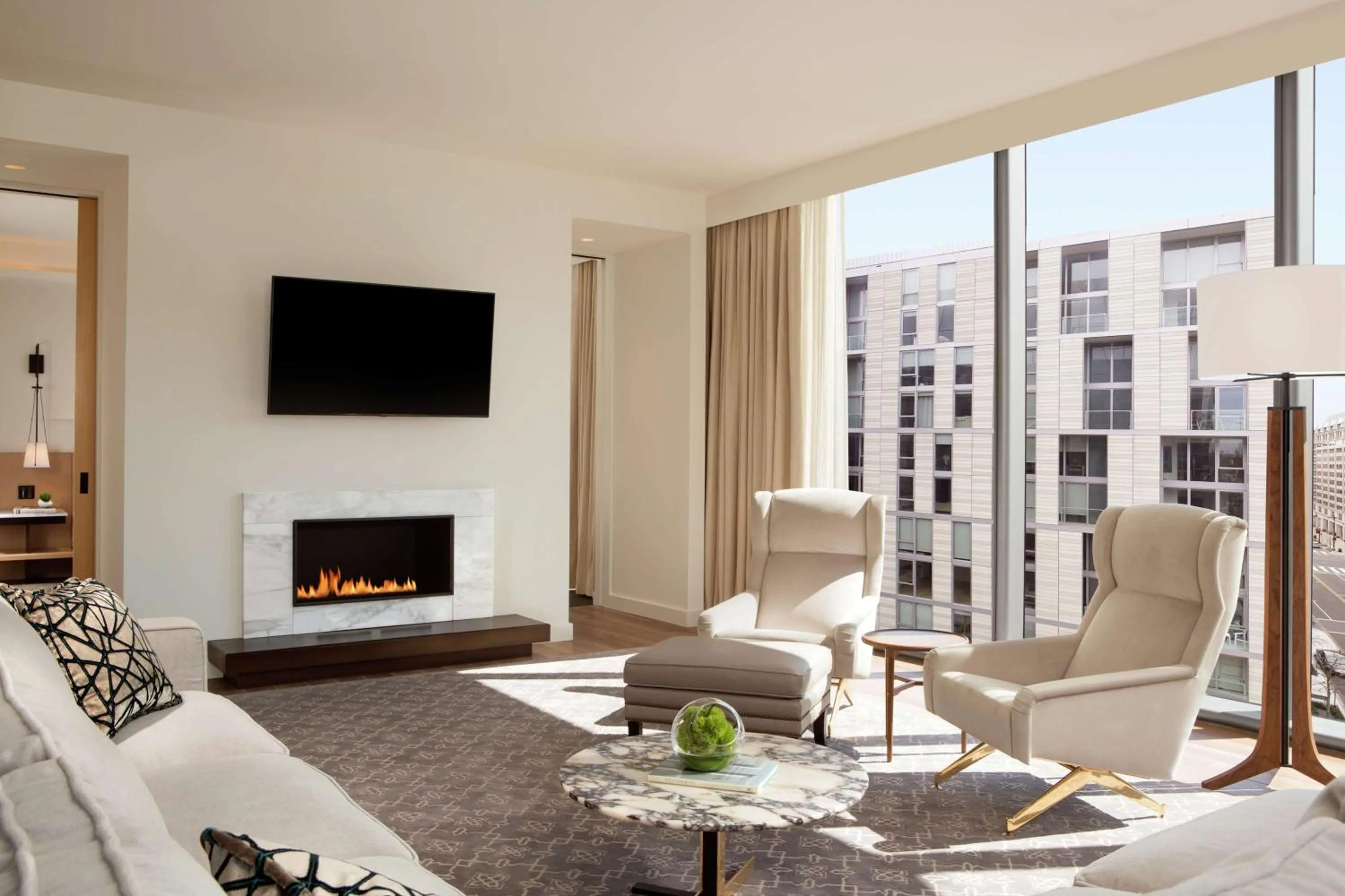 Living room in Conrad Washington DC