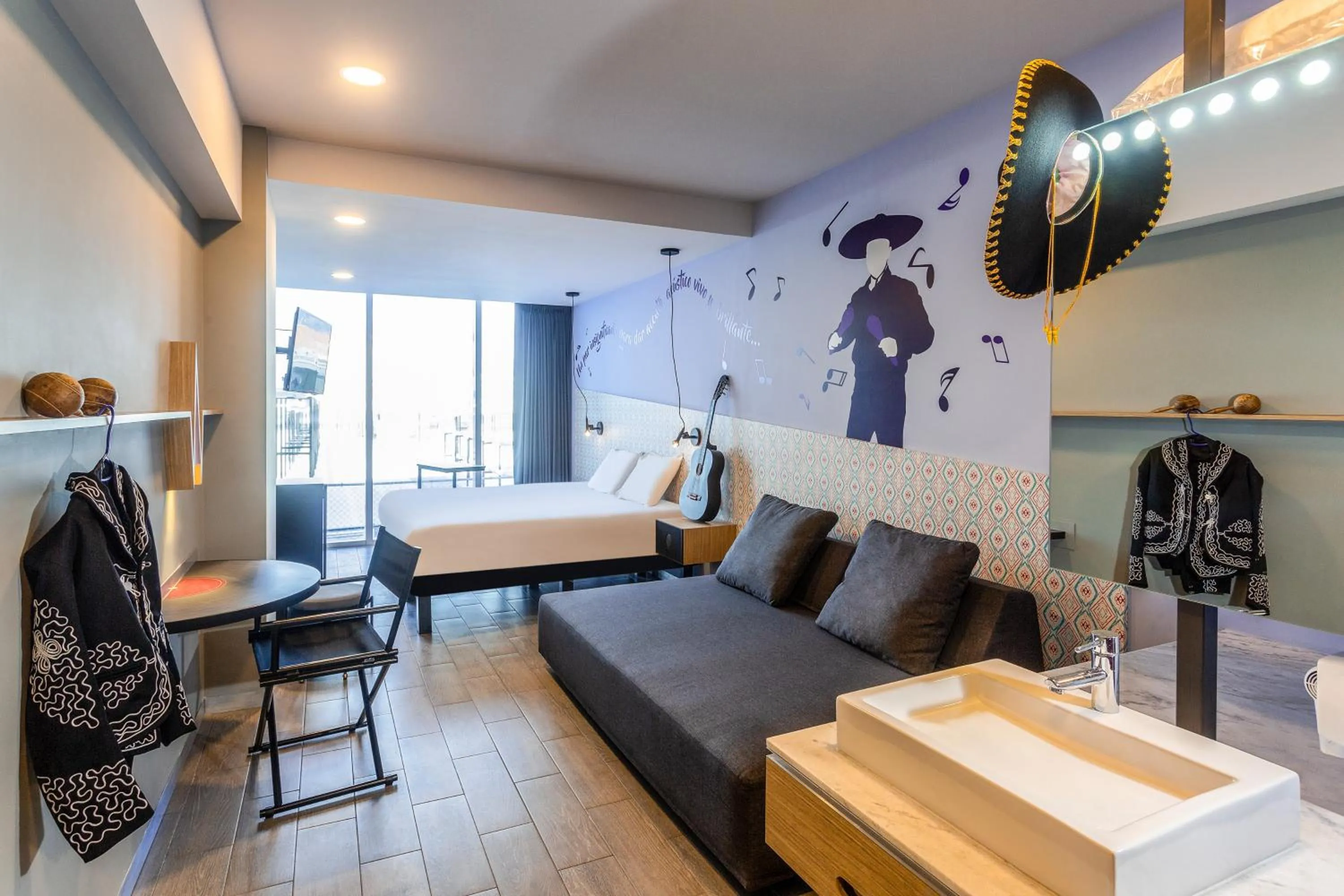 Bedroom, Bed in Ibis Styles Merida Galerias