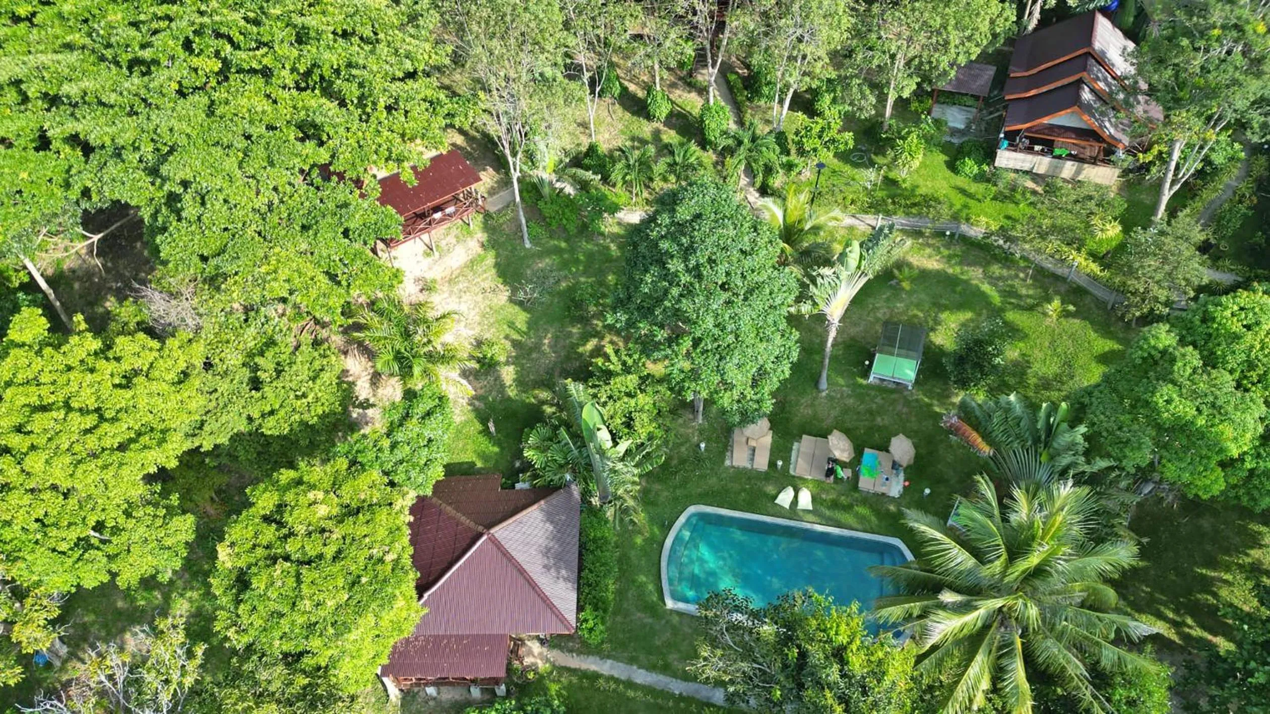 Bird's eye view in Banyan Bay Villas