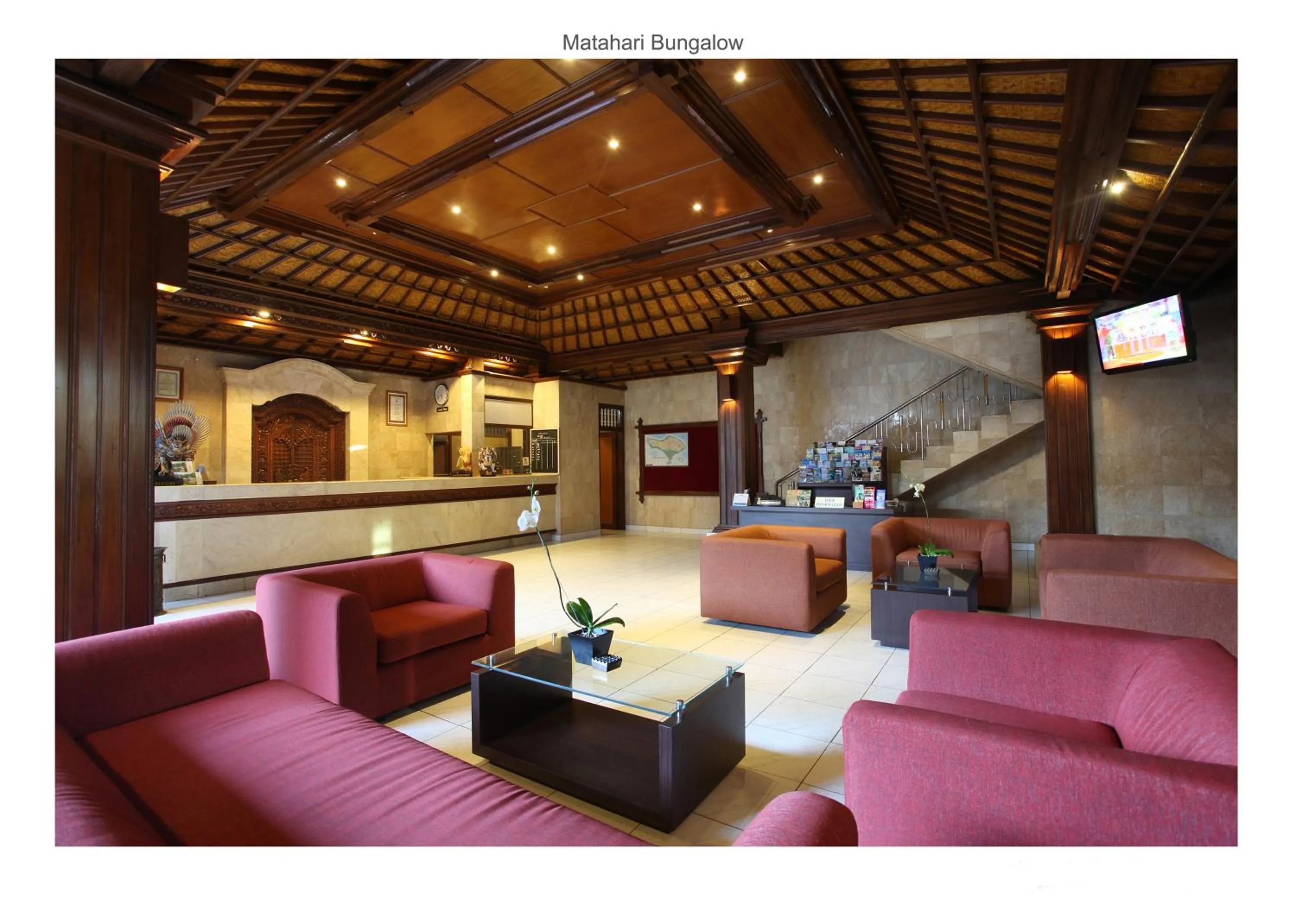 Lobby or reception in Matahari Bungalow