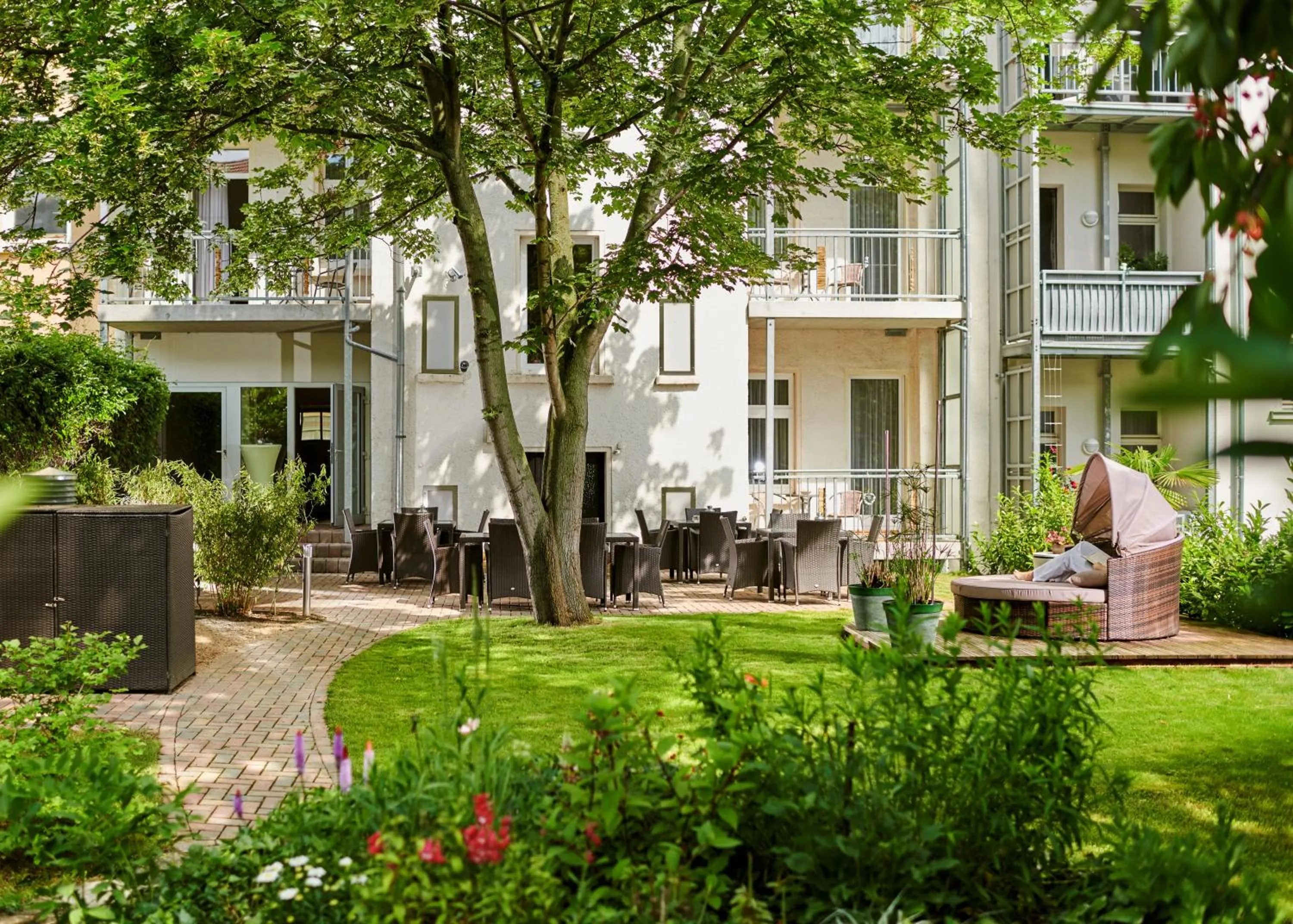 Patio in Auenwald Hotel und Apartmenthaus
