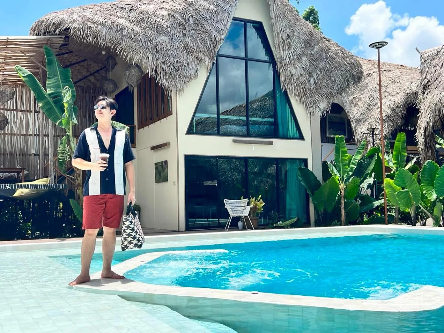 Swimming pool in Varni Homestay