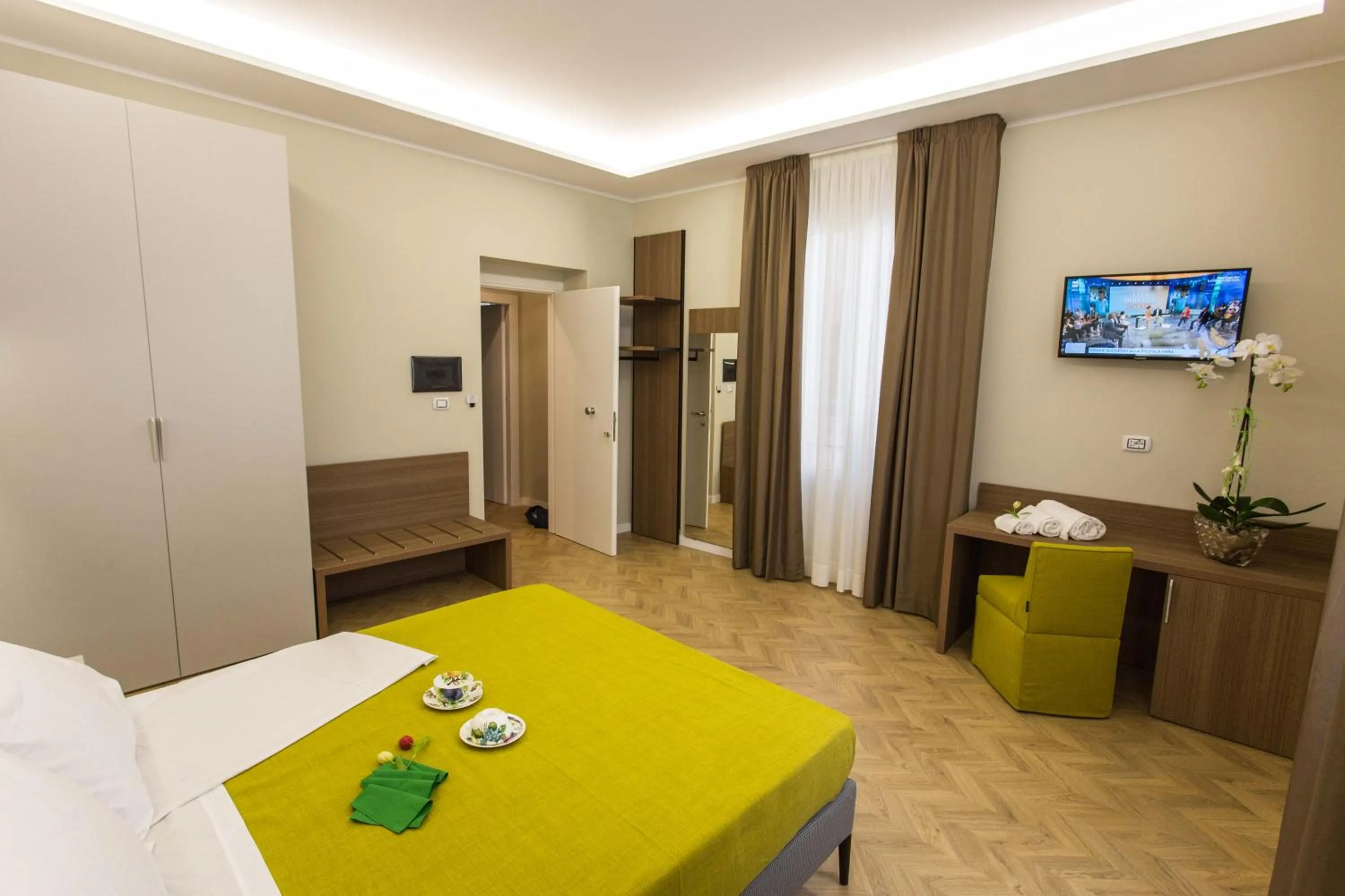 Bed in Le Affacciate Bruzie Home Guest House