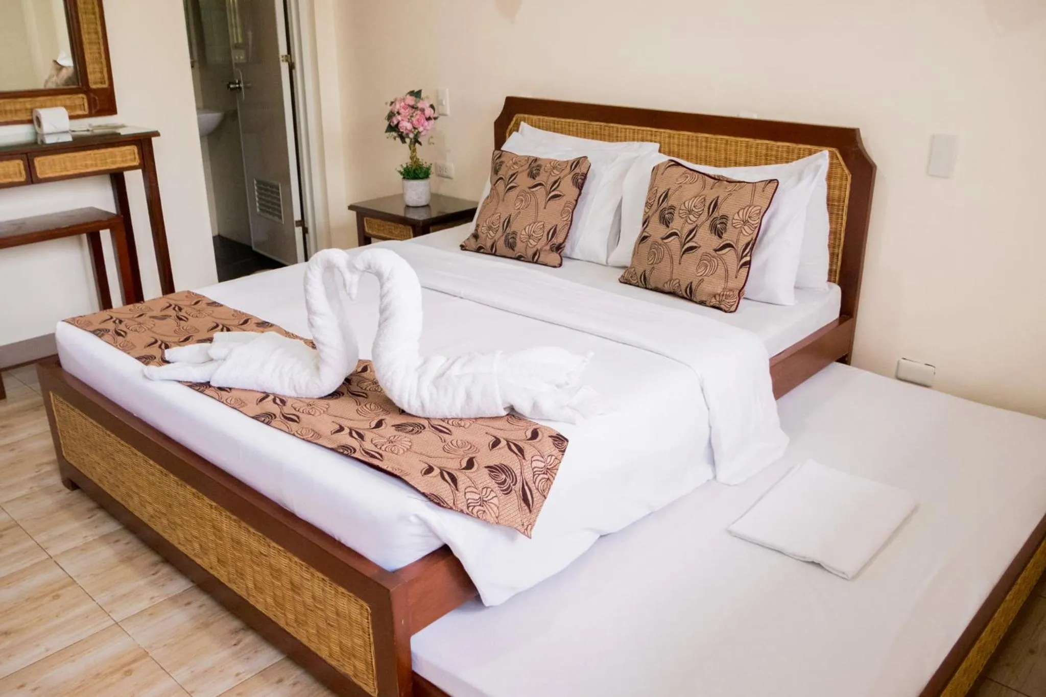 Bed in Marick Beach Resort