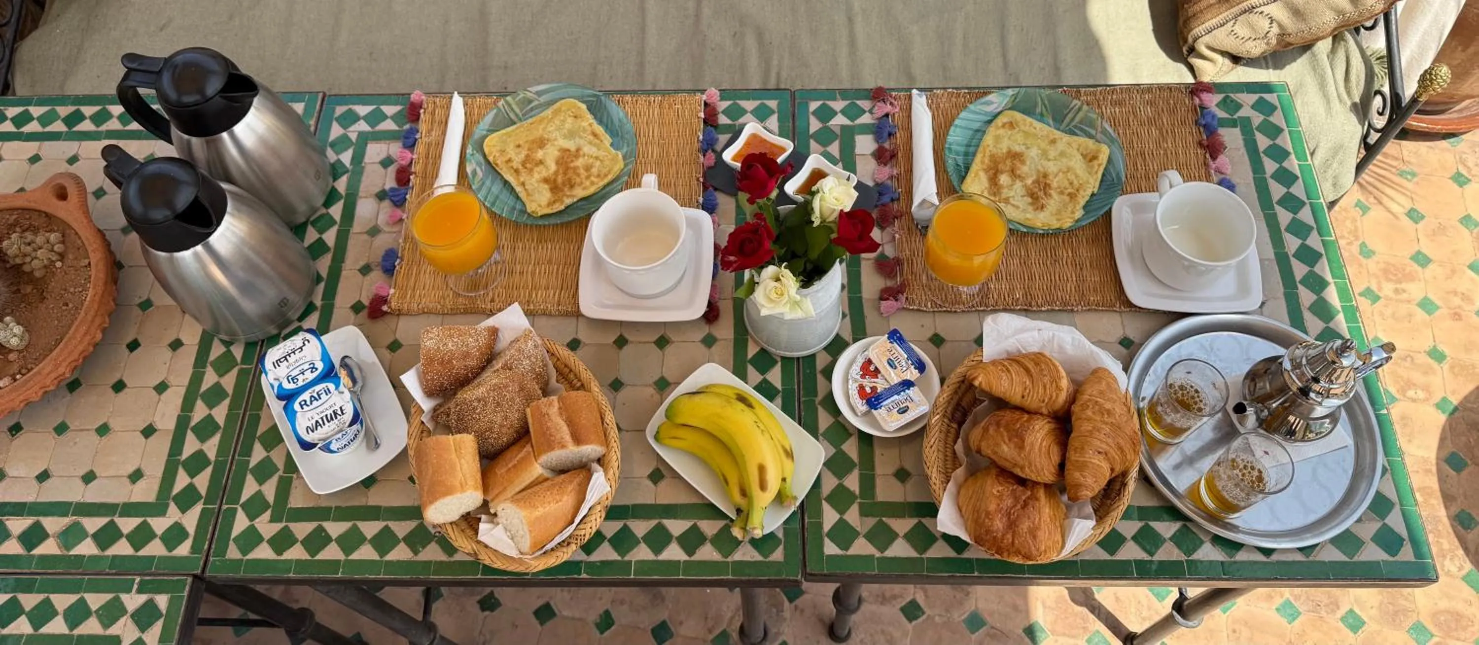 Food and drinks in Riad Mouna