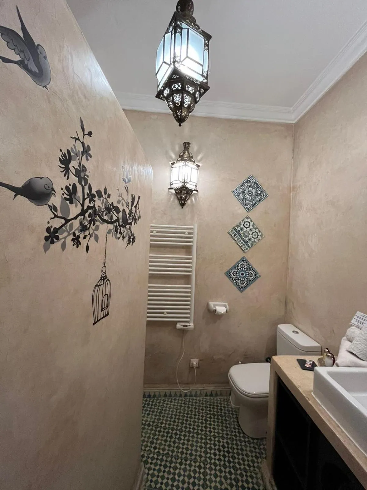 Shower in Riad Mouna