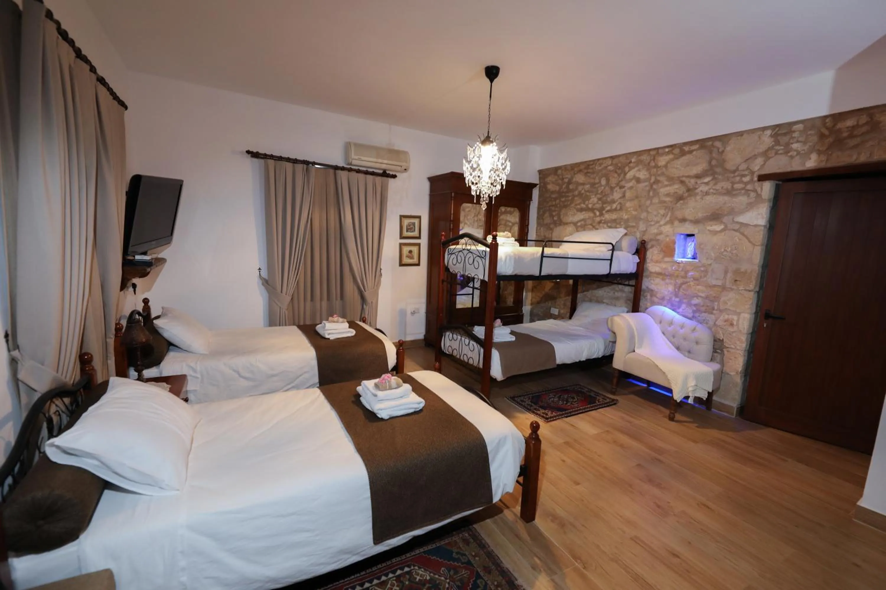 Bed in Hanna Koumi Boutique Hotel