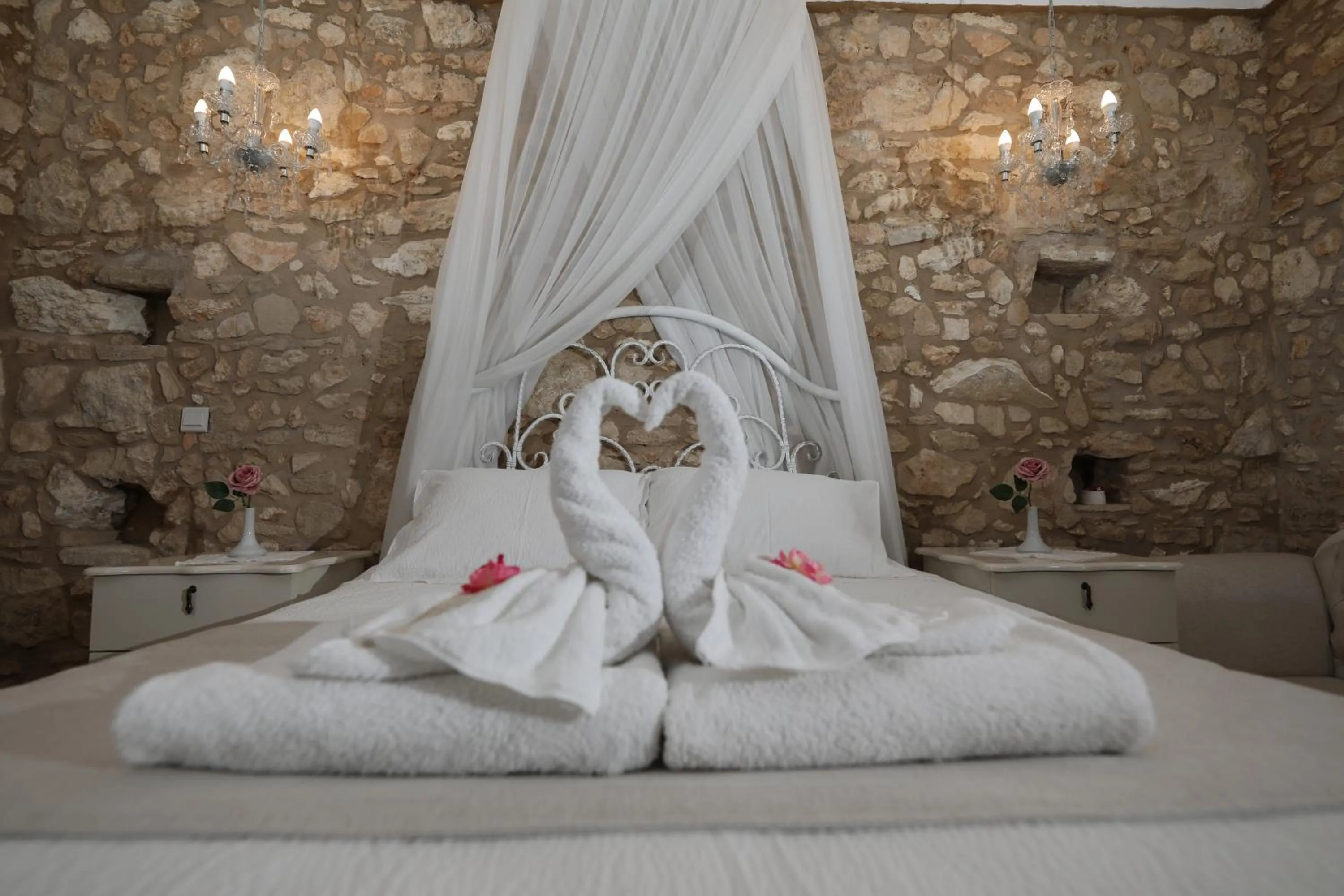 Bed in Hanna Koumi Boutique Hotel