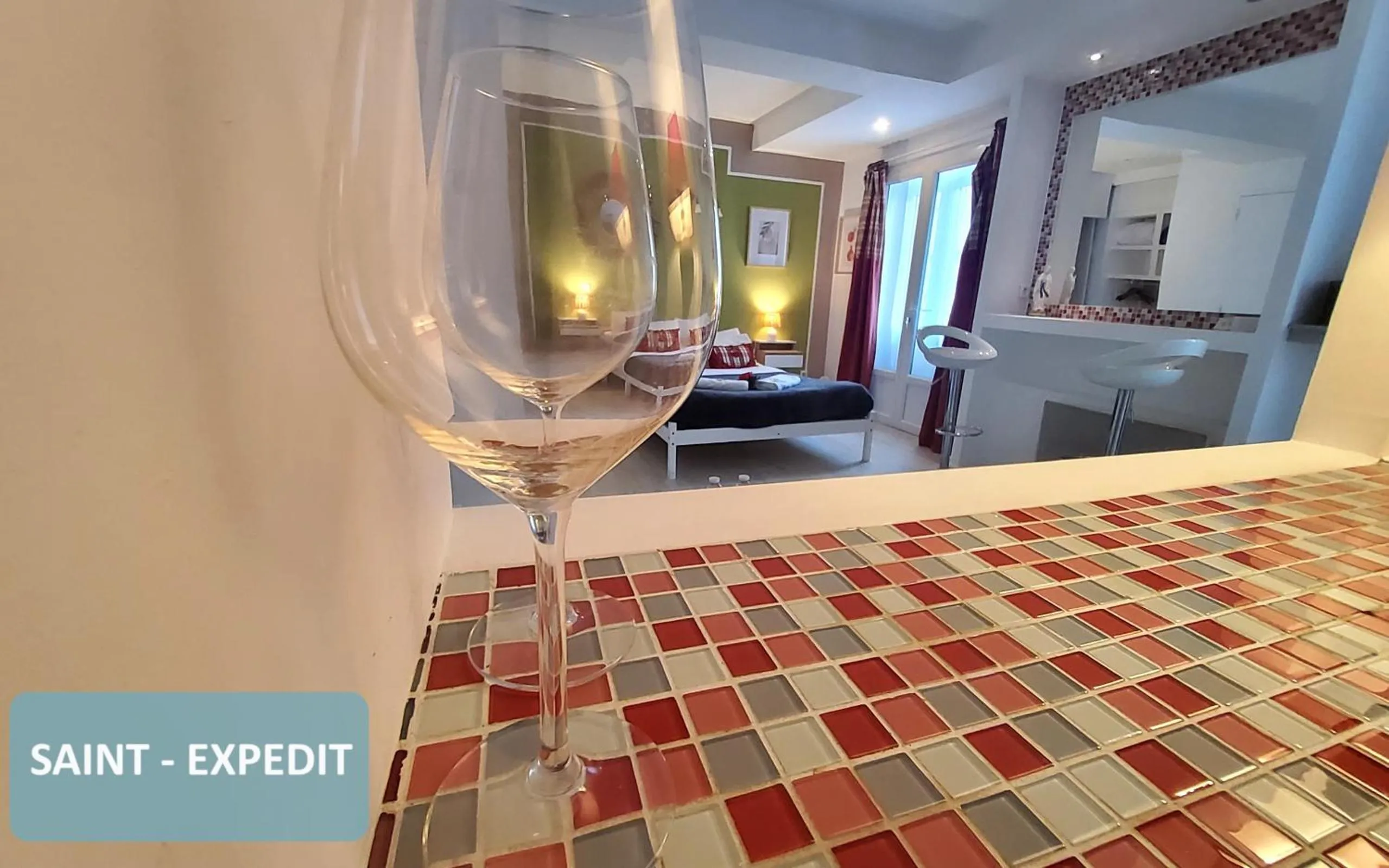 Kitchen or kitchenette in la Résidence Berceau de Bernadette - Bernadette's cradle - Near Bernadette'House