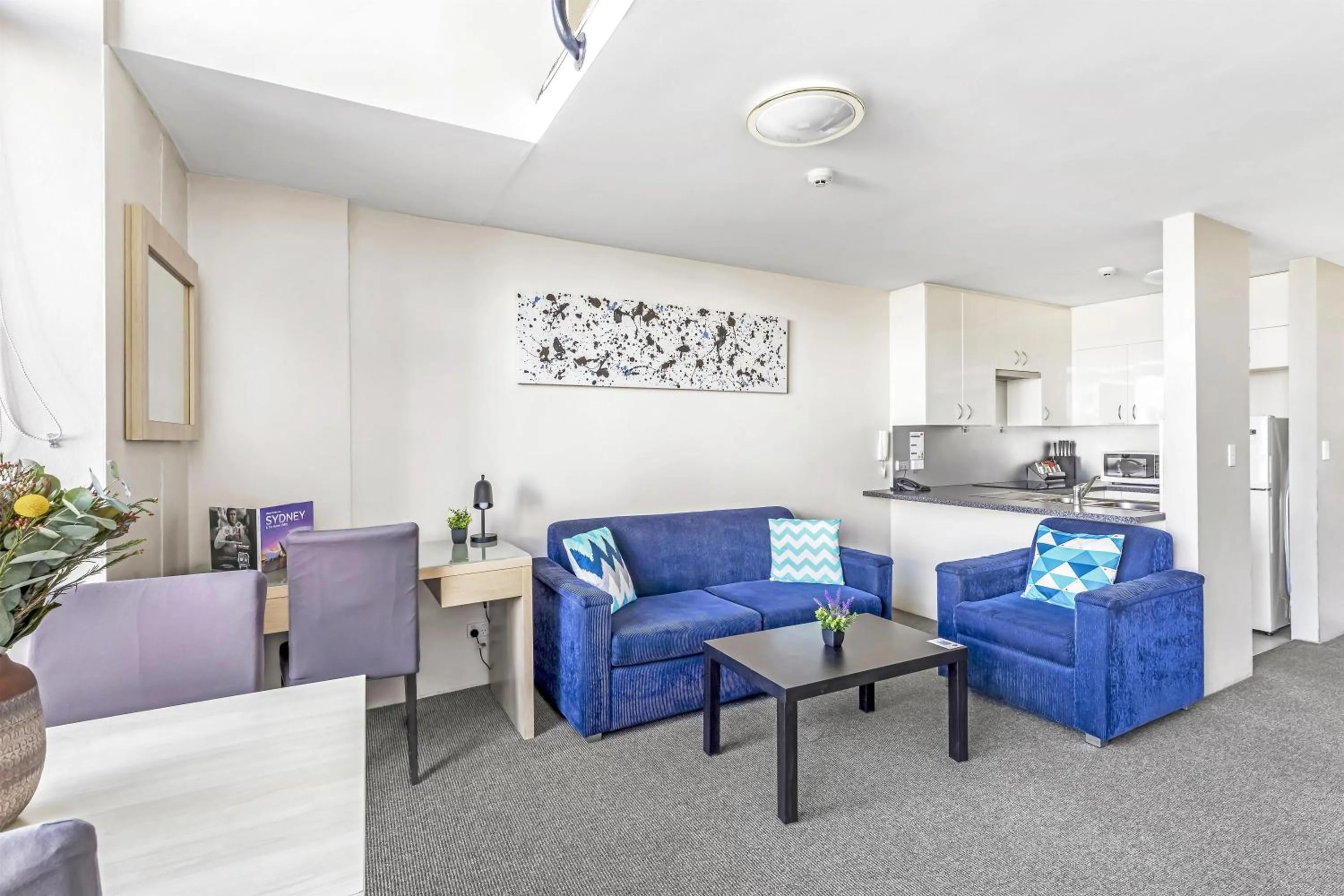 Living room in Metro Apartments on Darling Harbour