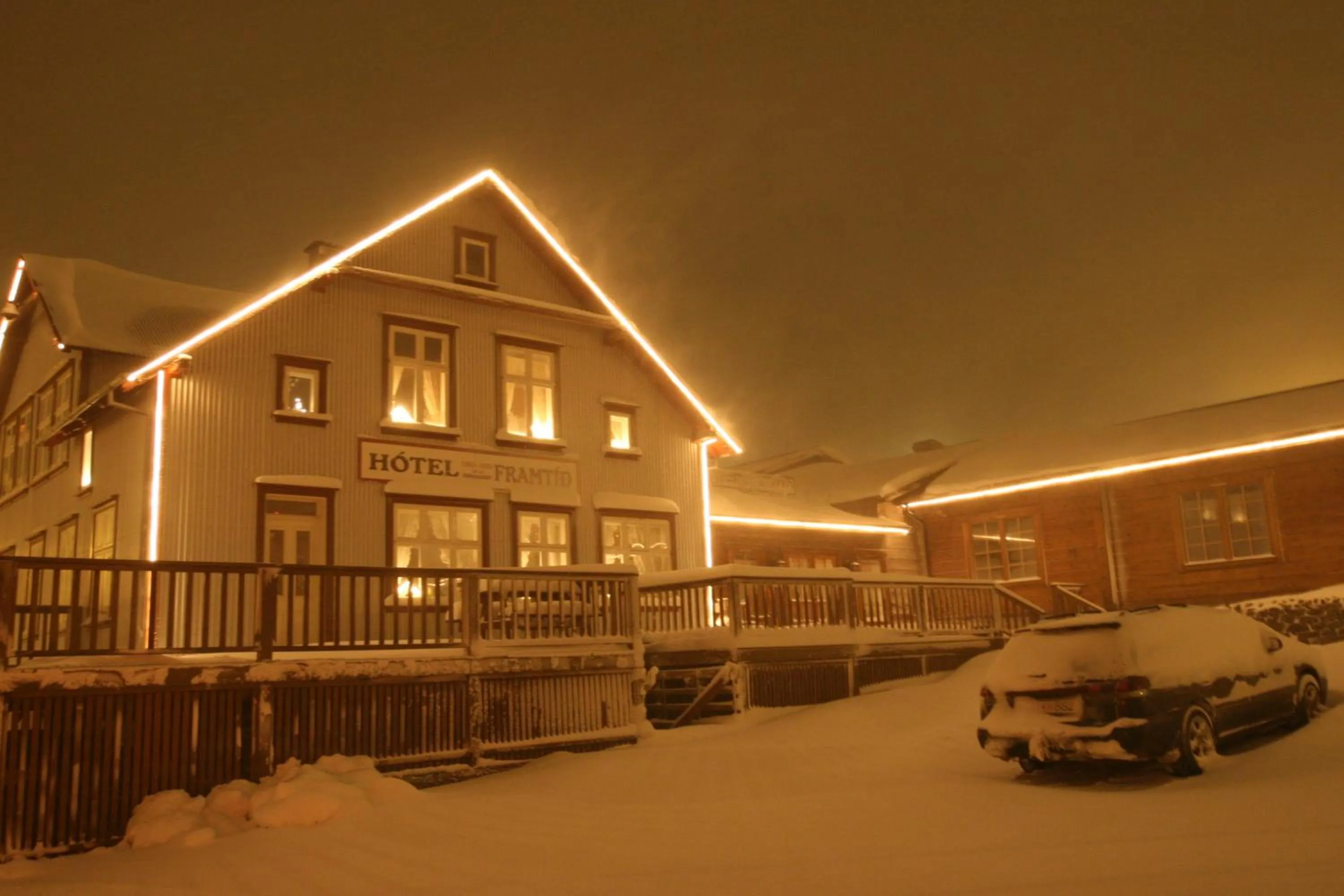 Facade/entrance in Hotel Framtid