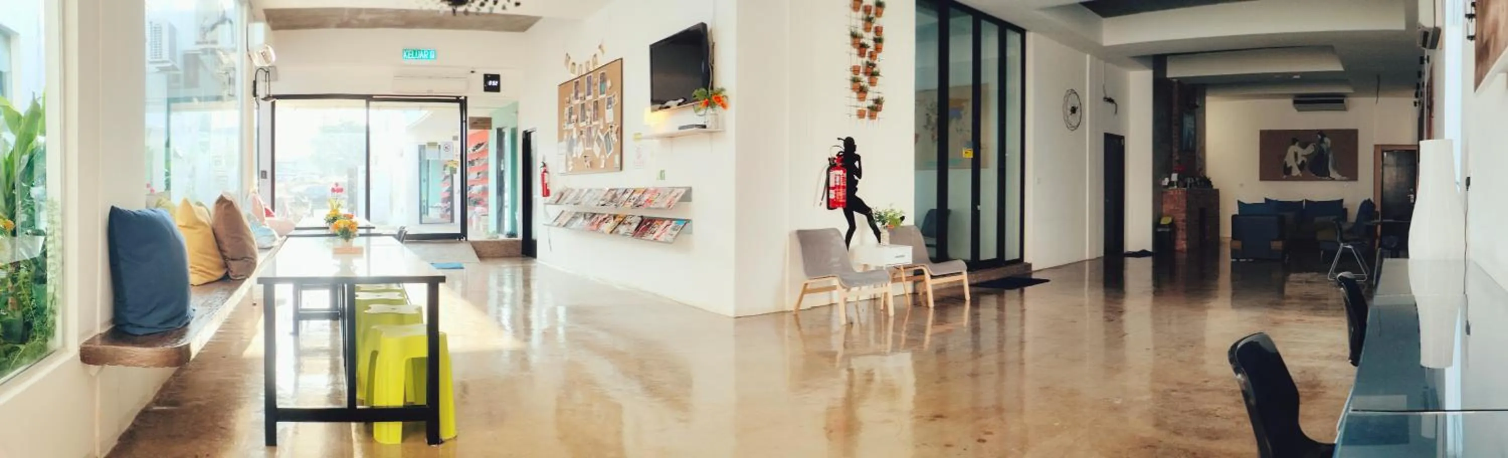 Seating area in Beds In Garden Hostel