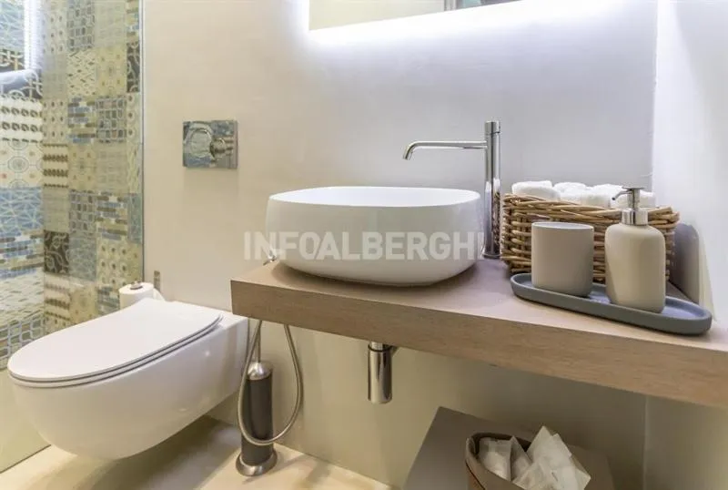 Toilet in Albergo Aquila