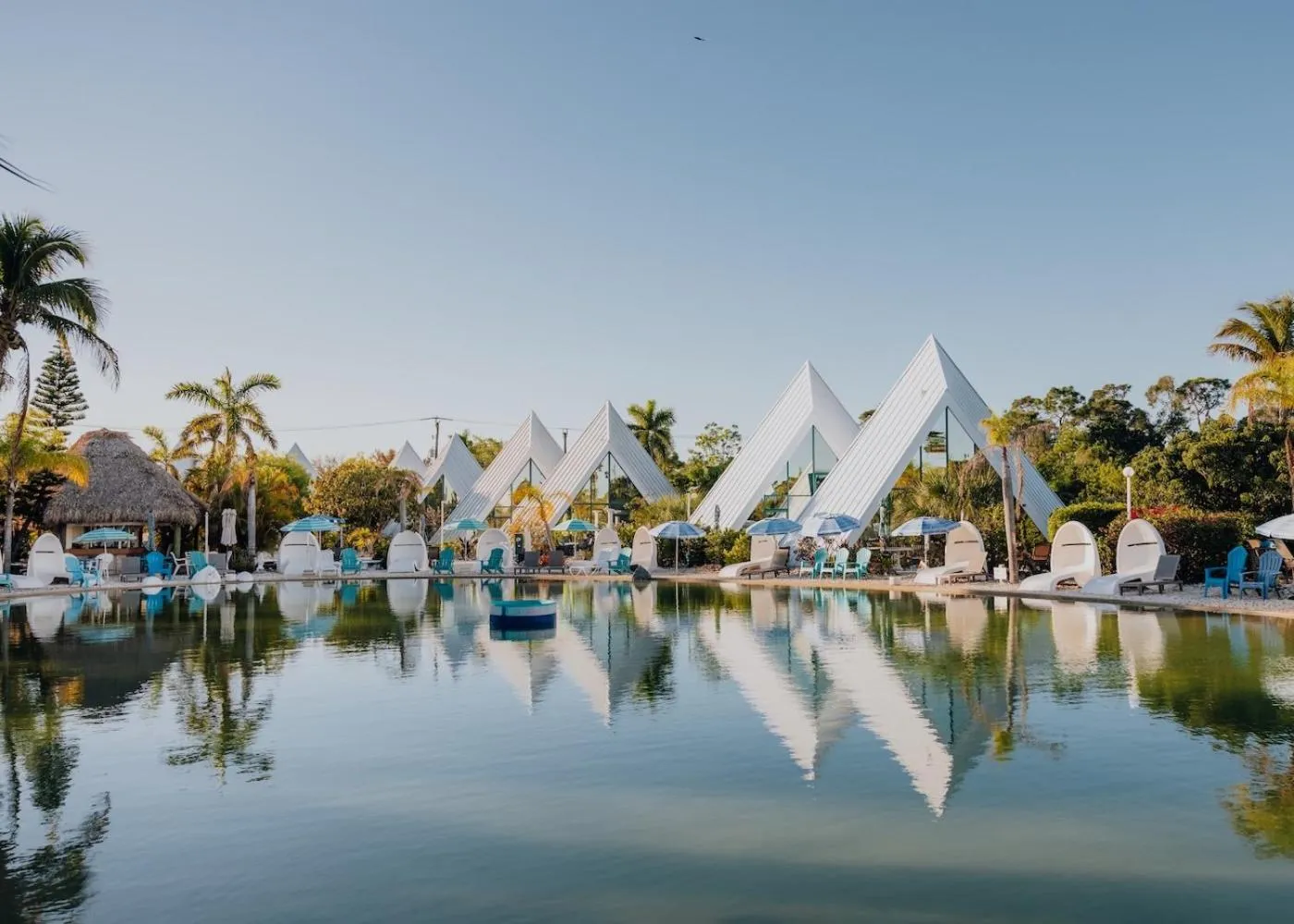 Pool view in Pyramids in Florida