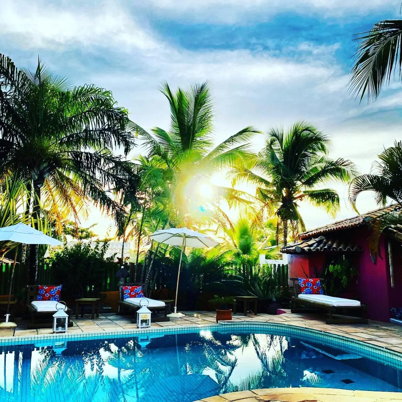 Pool view in Guest House Villa 2 Santos