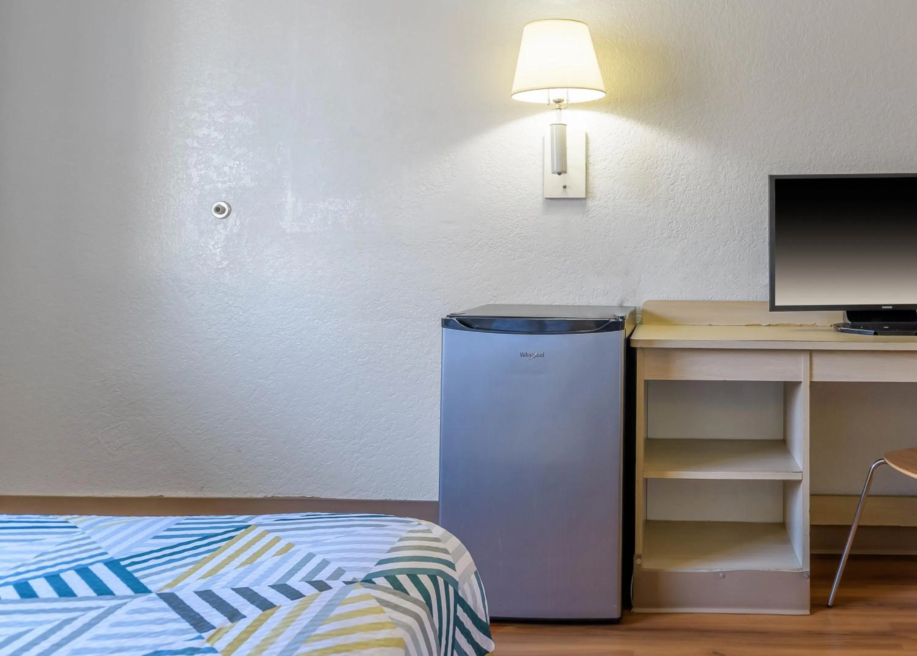 Bed in Motel 6 Hayward, CA- Silicon Valley Gateway