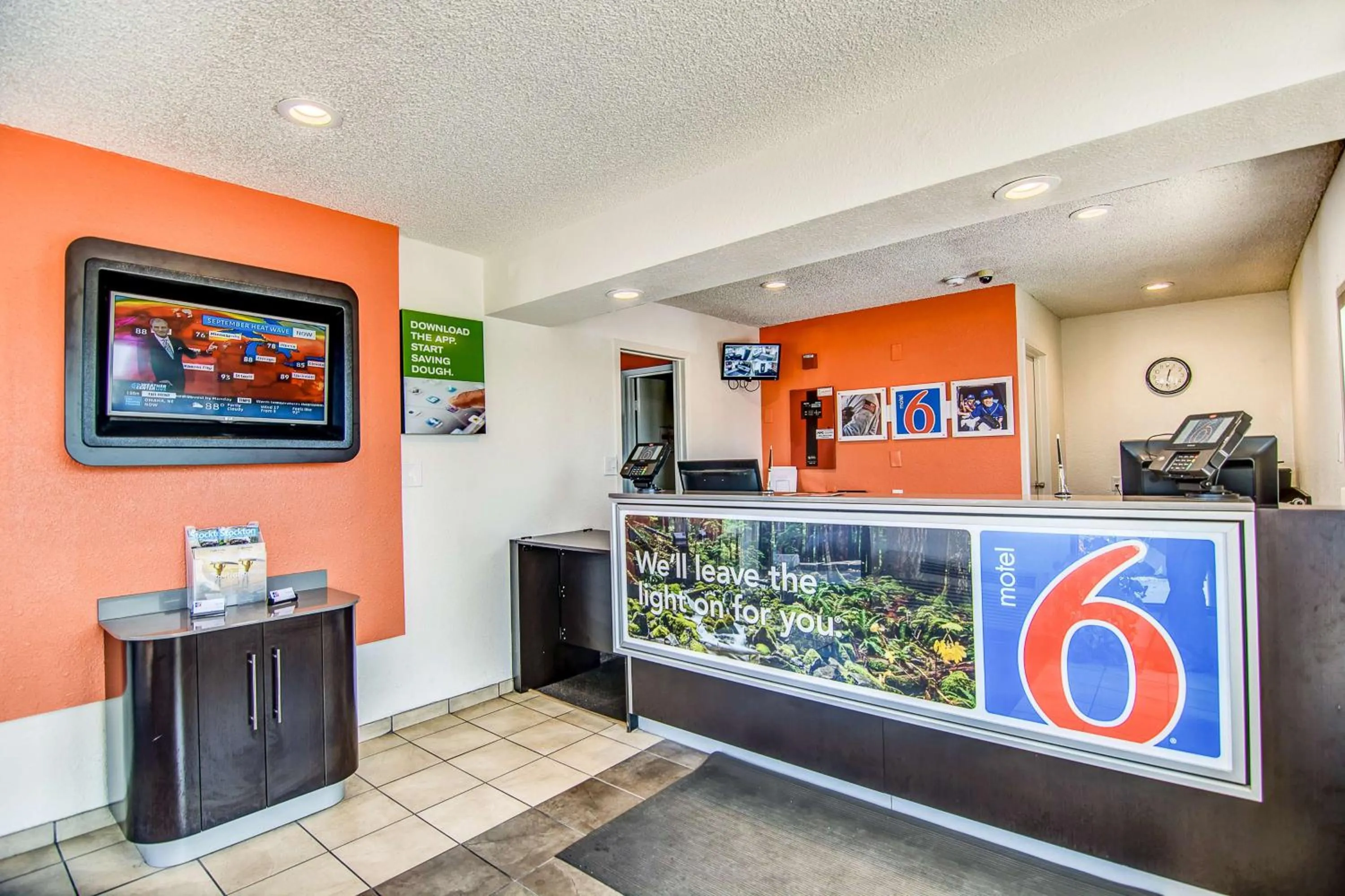 Property logo or sign in Motel 6-Stockton, CA - Charter Way West