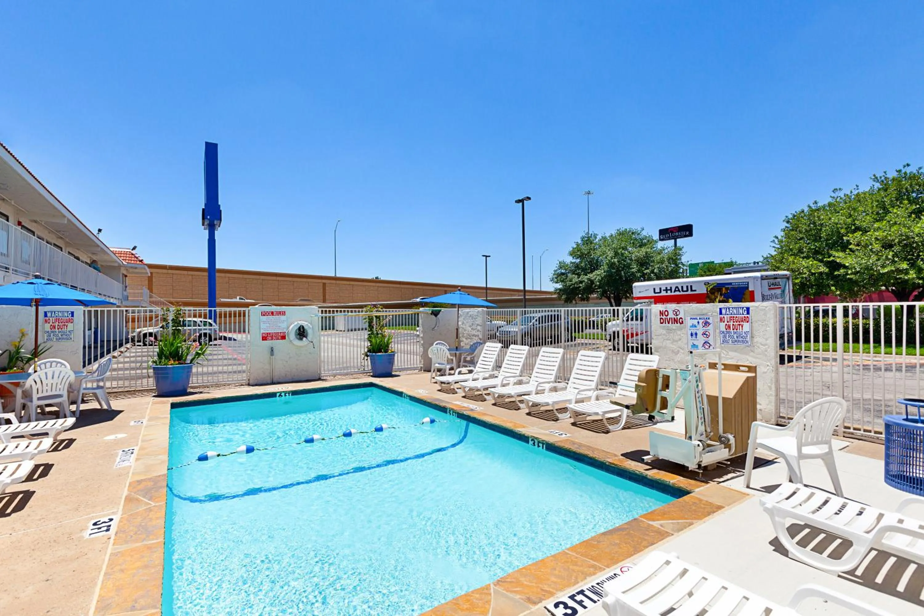 Swimming pool in Motel 6-North Richland Hills, TX