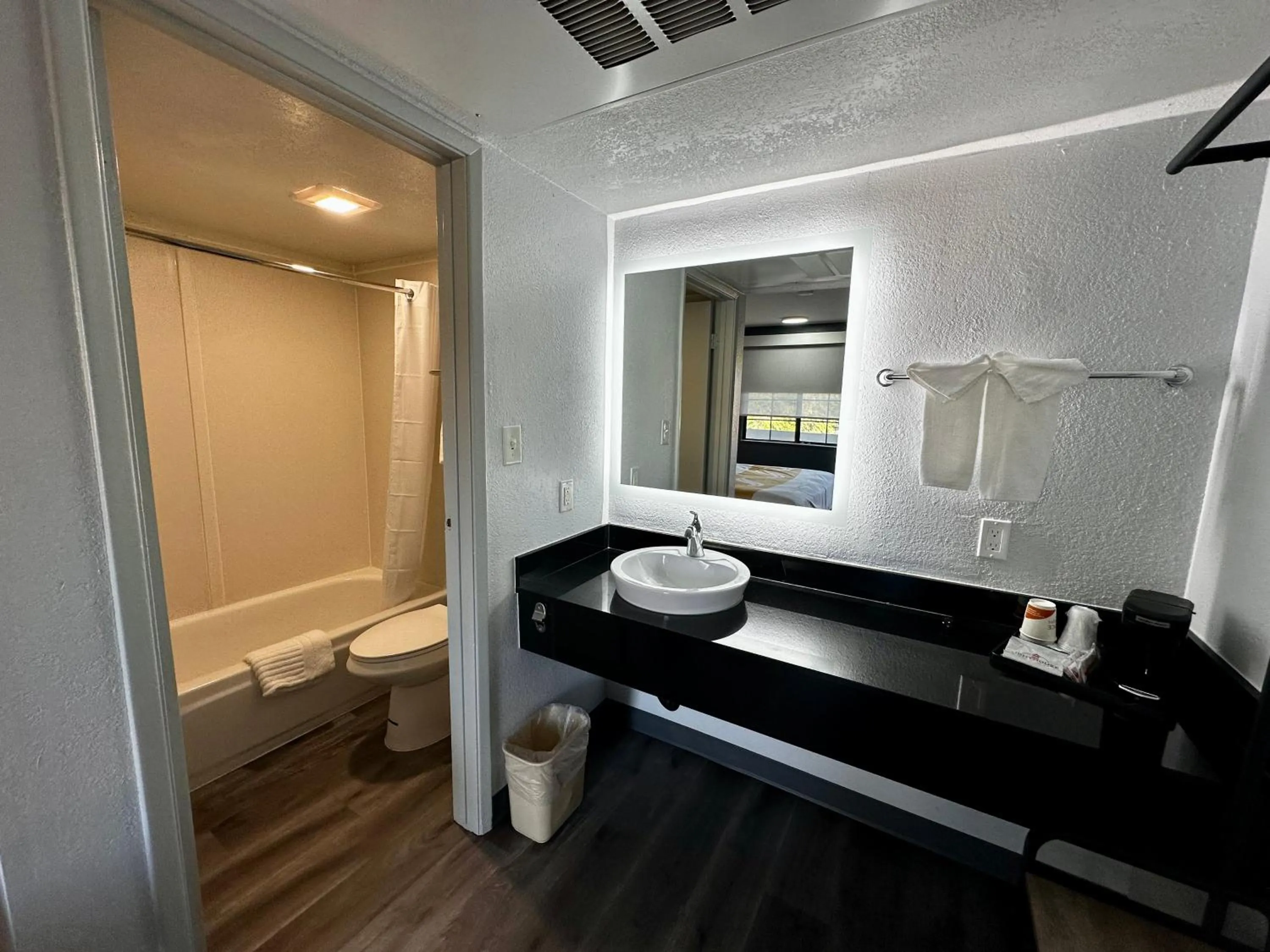 Toilet in Quality Inn Santa Fe New Mexico