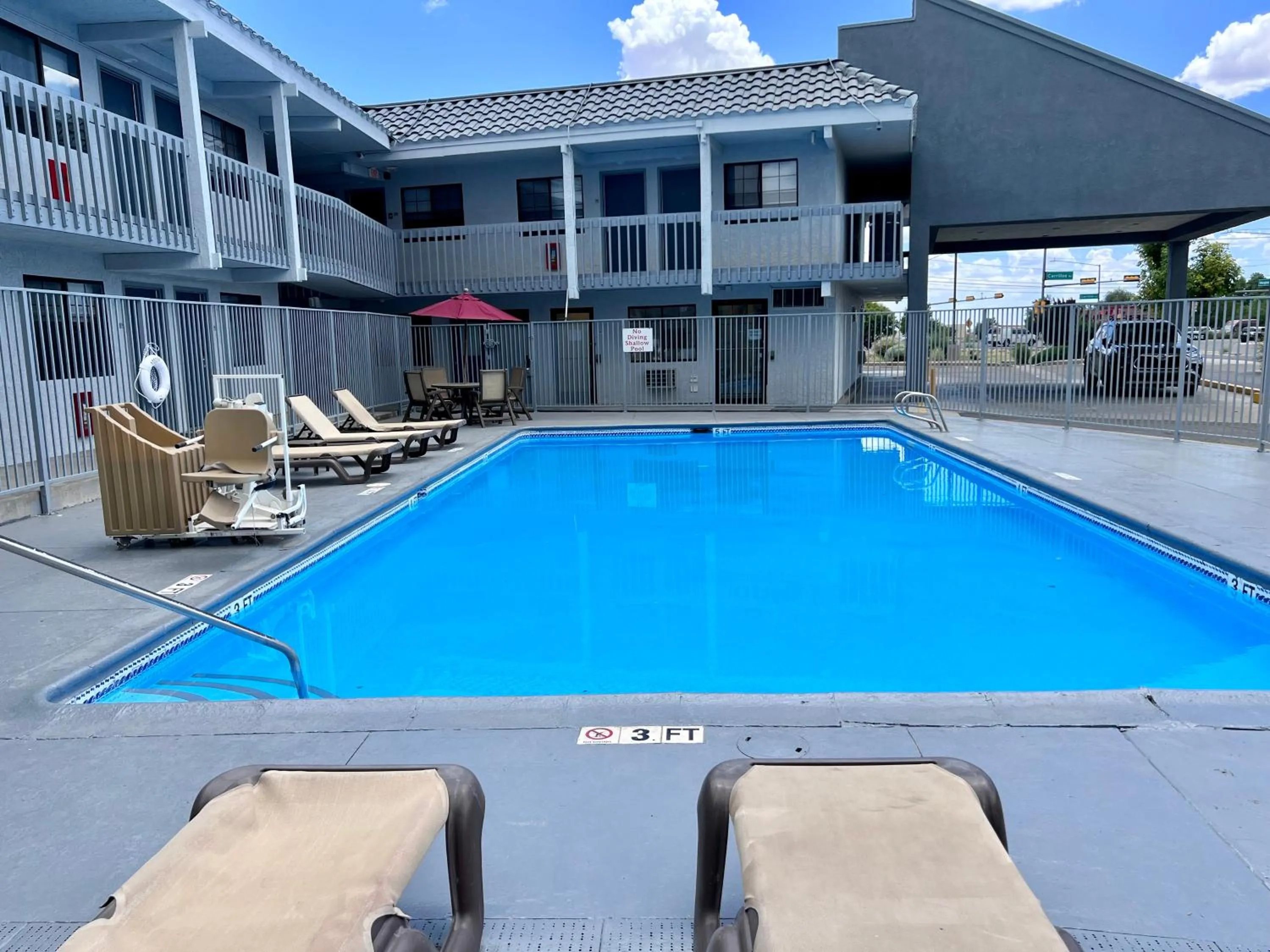 Swimming pool in Quality Inn Santa Fe New Mexico
