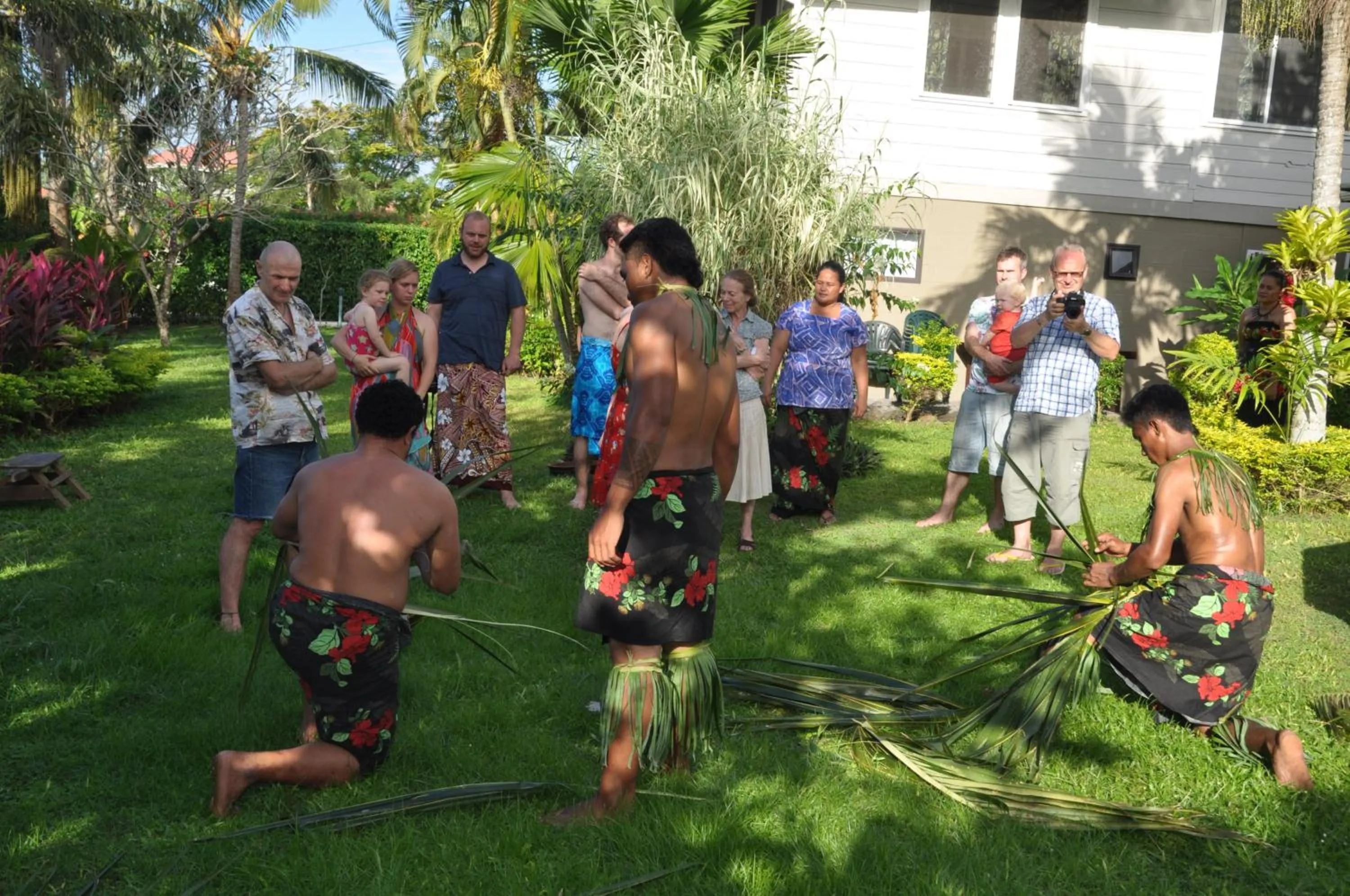 Staff in The Samoan Outrigger Hotel
