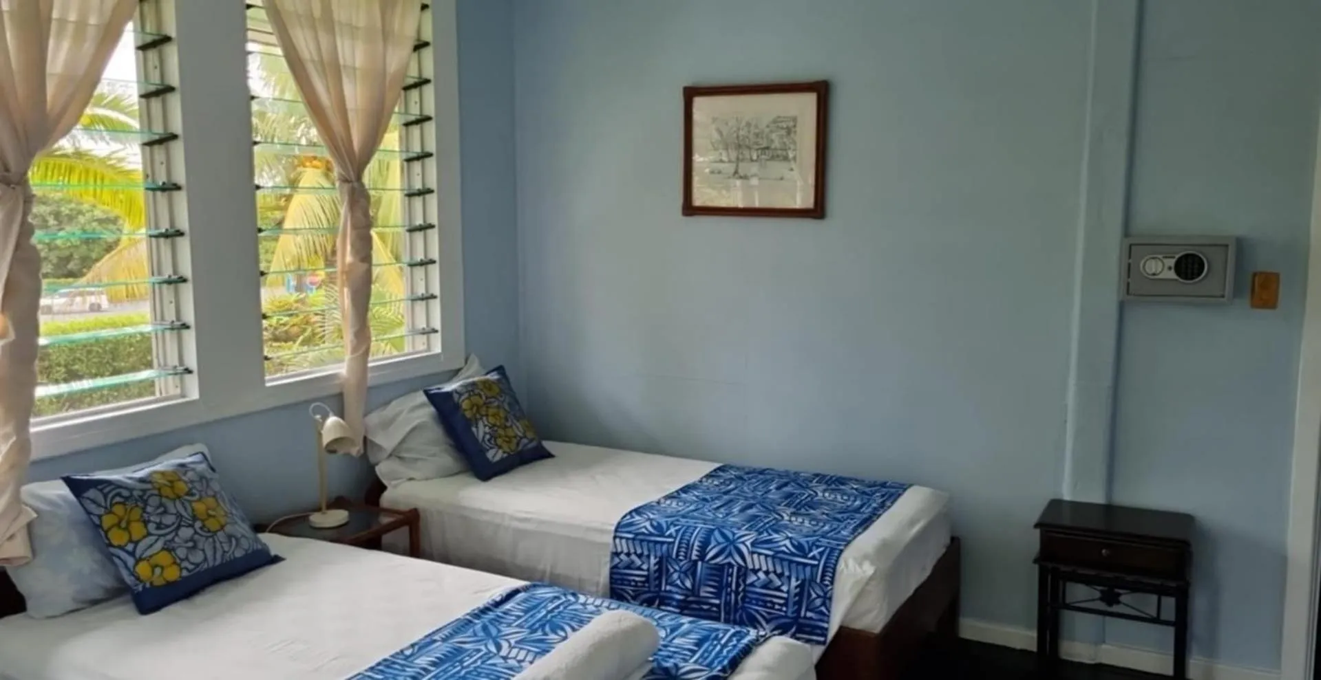 Bed in The Samoan Outrigger Hotel