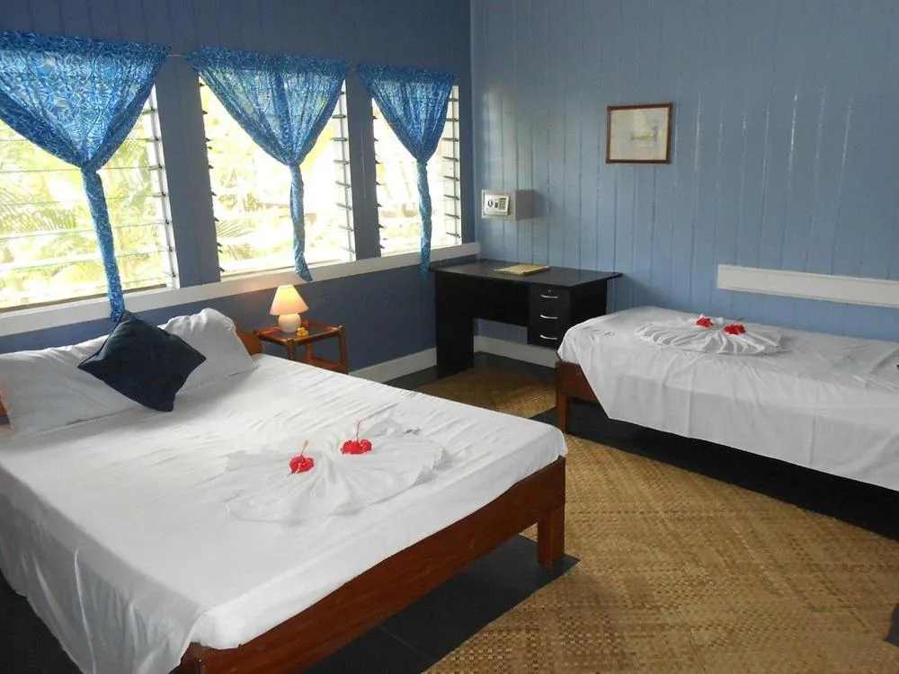 Bed in The Samoan Outrigger Hotel