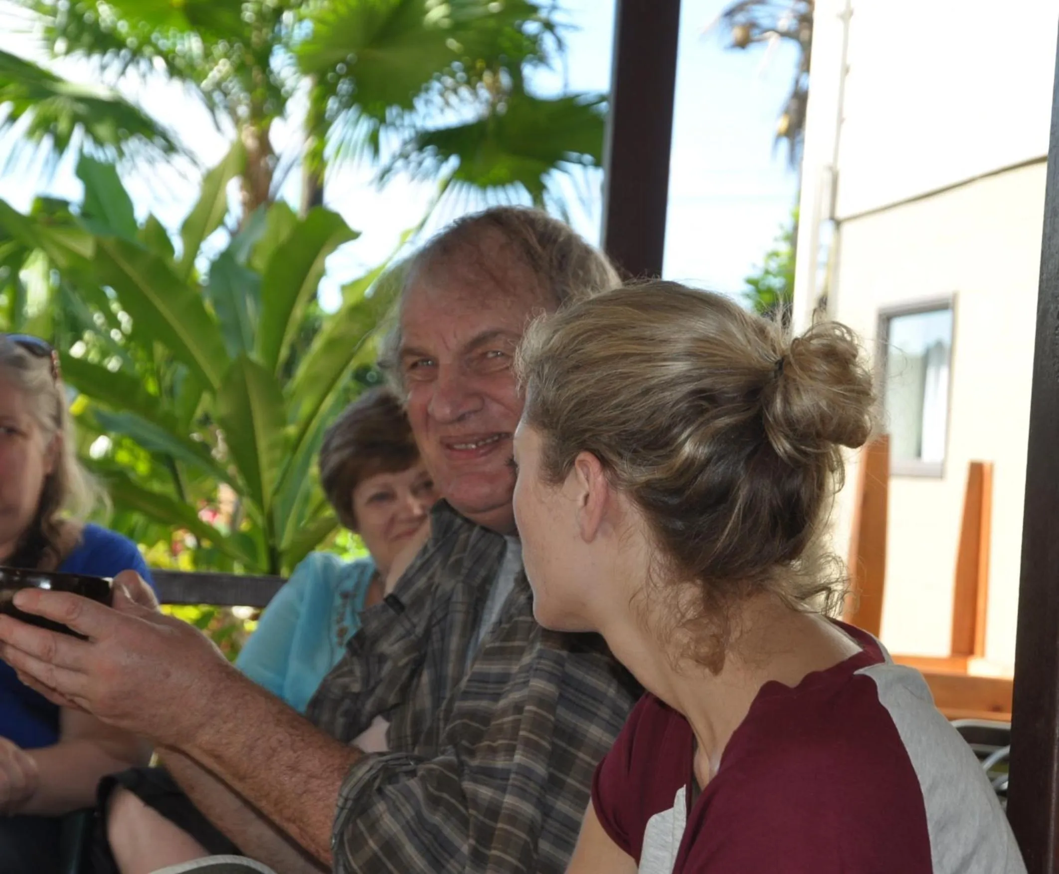 People in The Samoan Outrigger Hotel