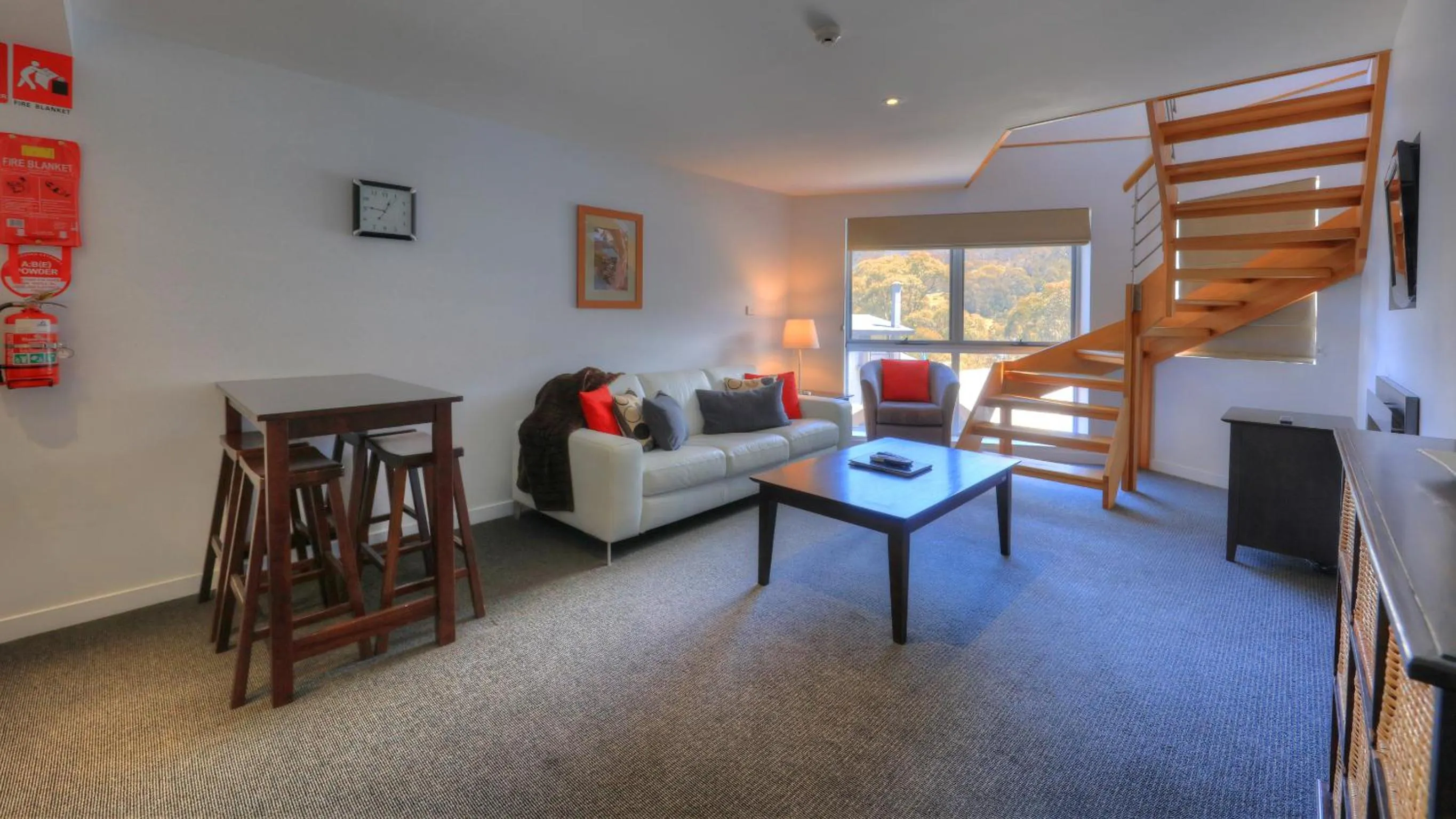 Living room in Snowgoose Apartments