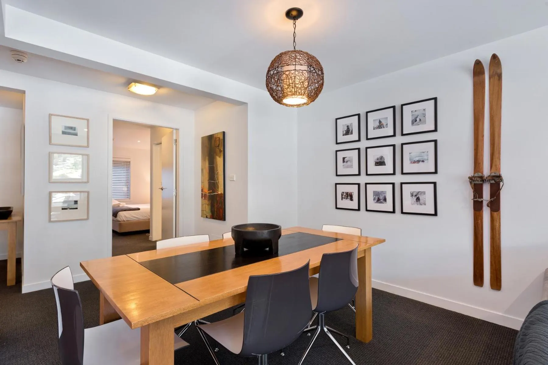 Dining area in Snowgoose Apartments