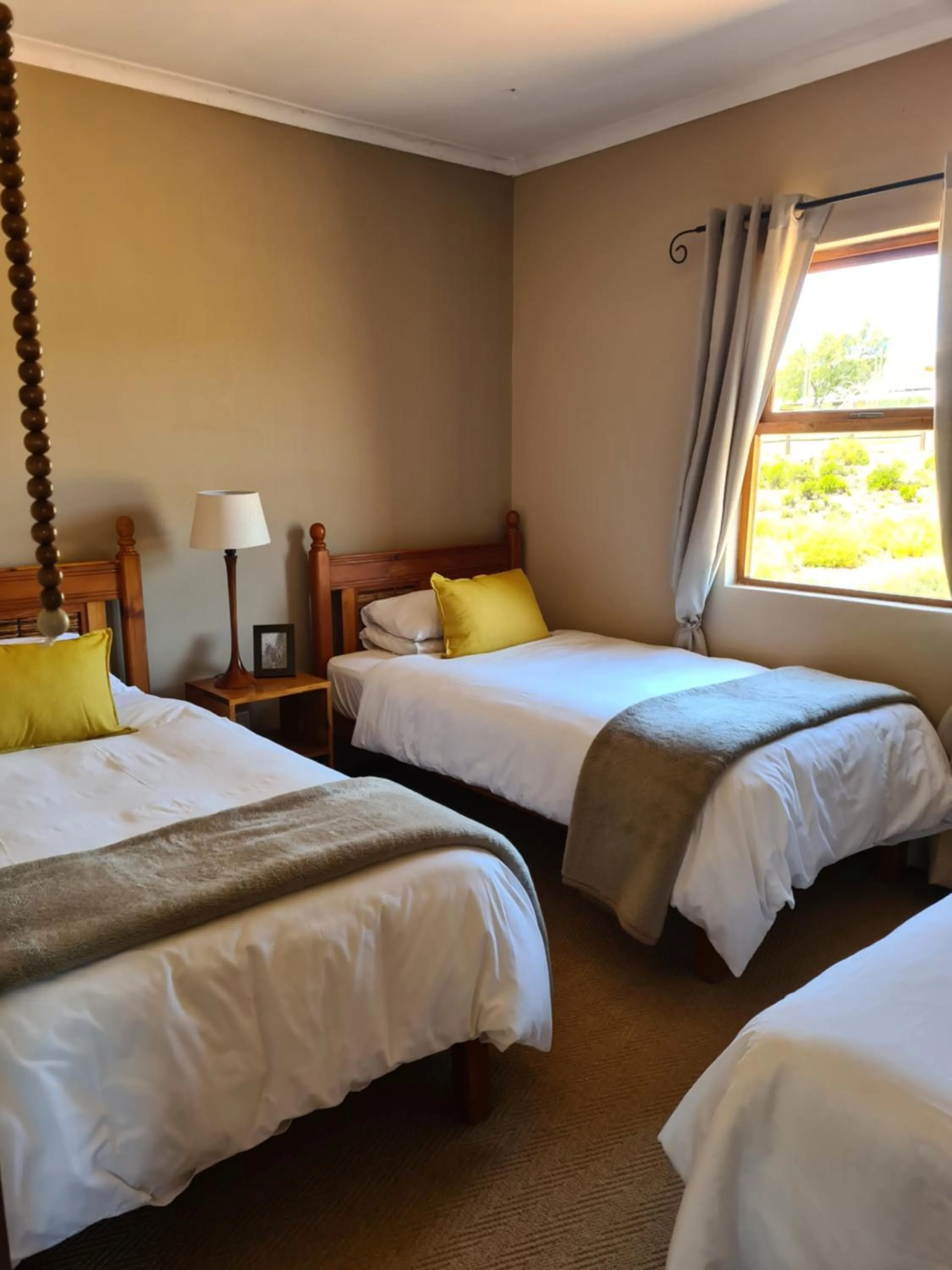 Bedroom, Bed in African Game Lodge
