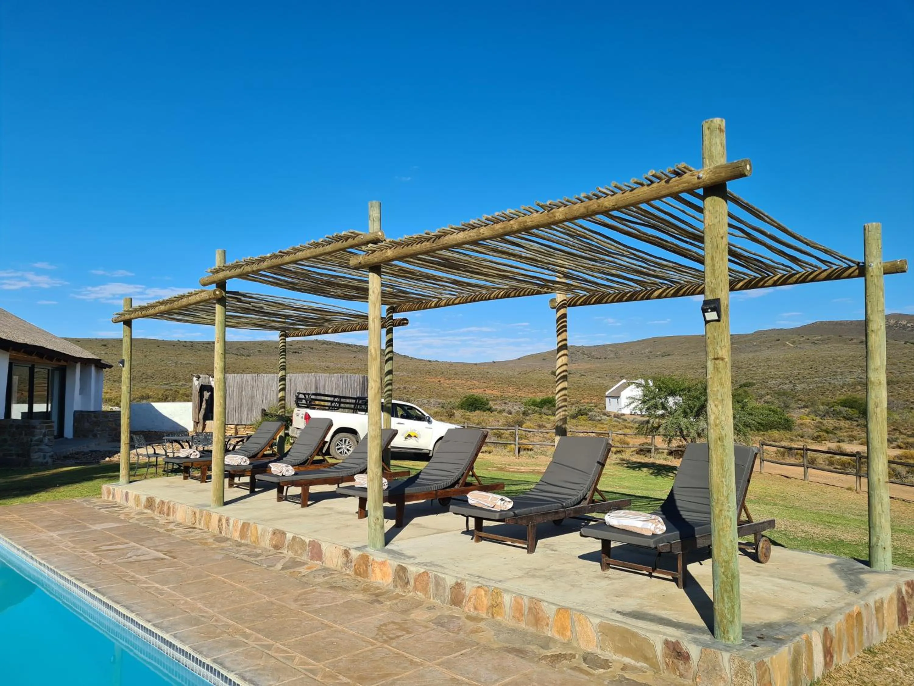 Swimming pool in African Game Lodge
