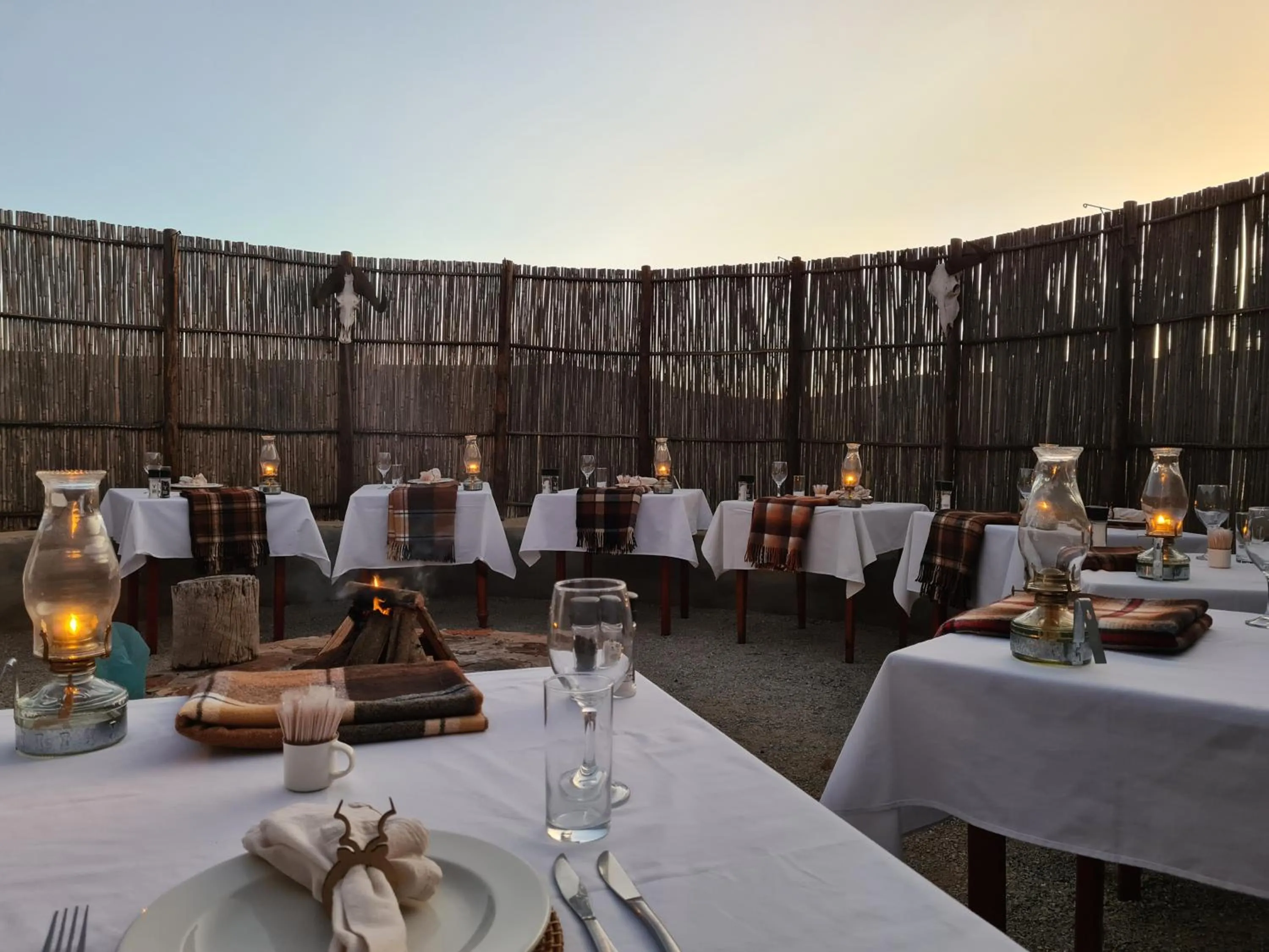 Dinner in African Game Lodge