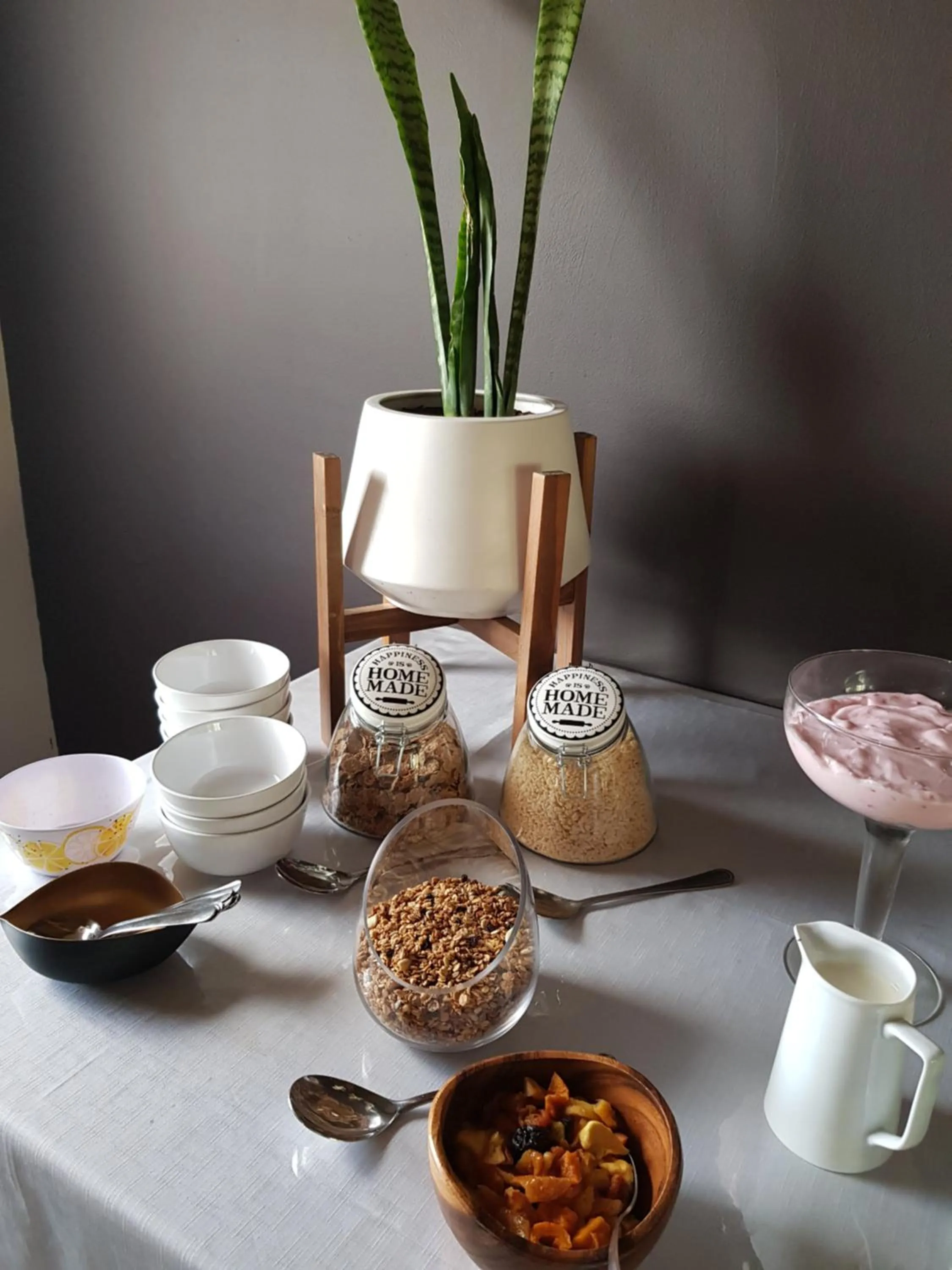 Breakfast in African Game Lodge