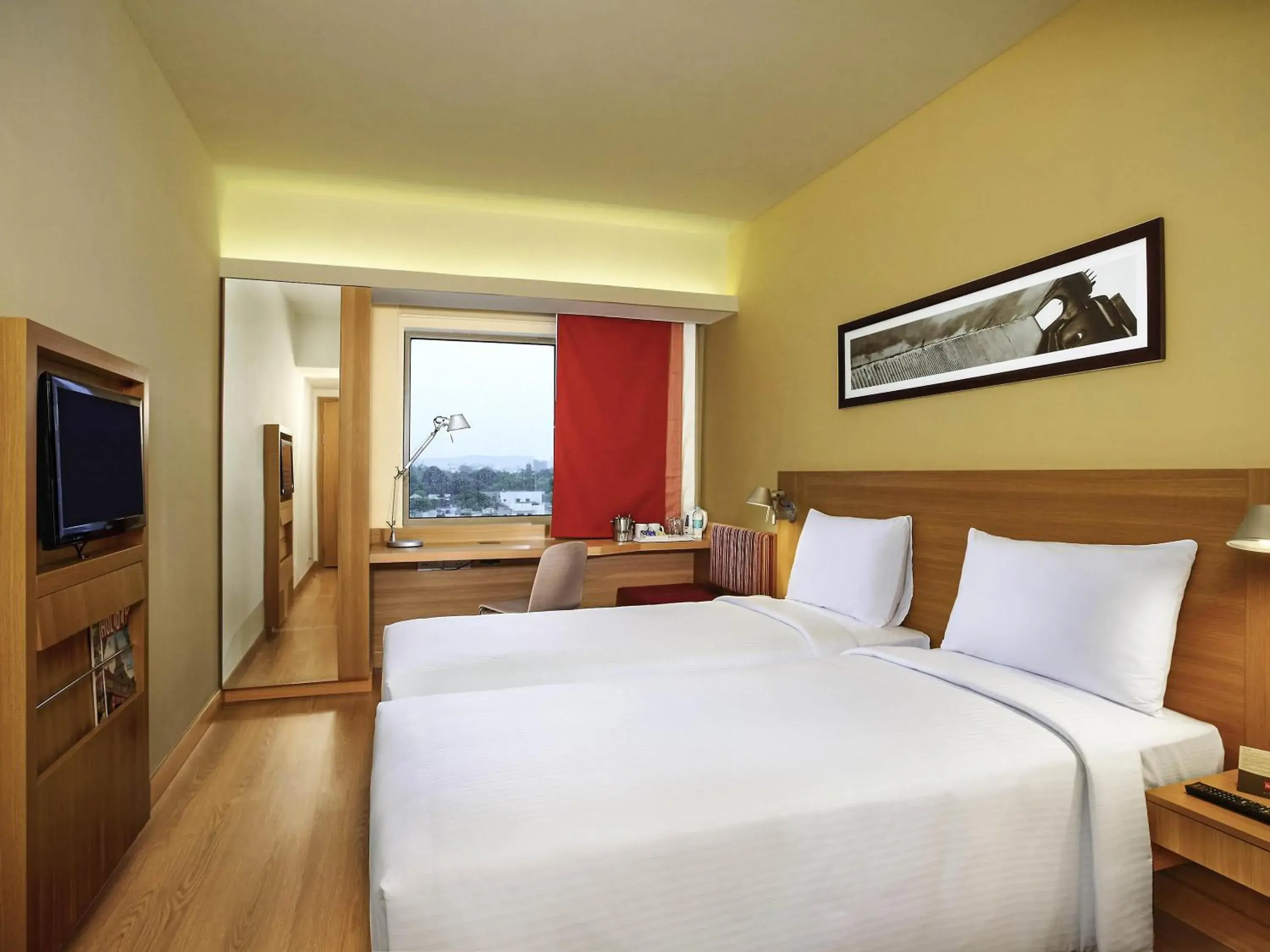 Standard Twin Room with 25% Discount on F&B, 2 Piece Laundry, Happy hours 1+1,Complimentary Early Check-in from 1000hrs and Late Checkout till 1600 (Subject to availability) in ibis Bengaluru Hosur Road - An Accor Brand Standard Twin Room with 25% Discount on F&B, 2 Piece Laundry, Happy hours 1+1,Complimentary Early Check-in from 1000hrs and Late Checkout till 1600 (Subject to availability) in ibis Bengaluru Hosur Road - An Accor Brand