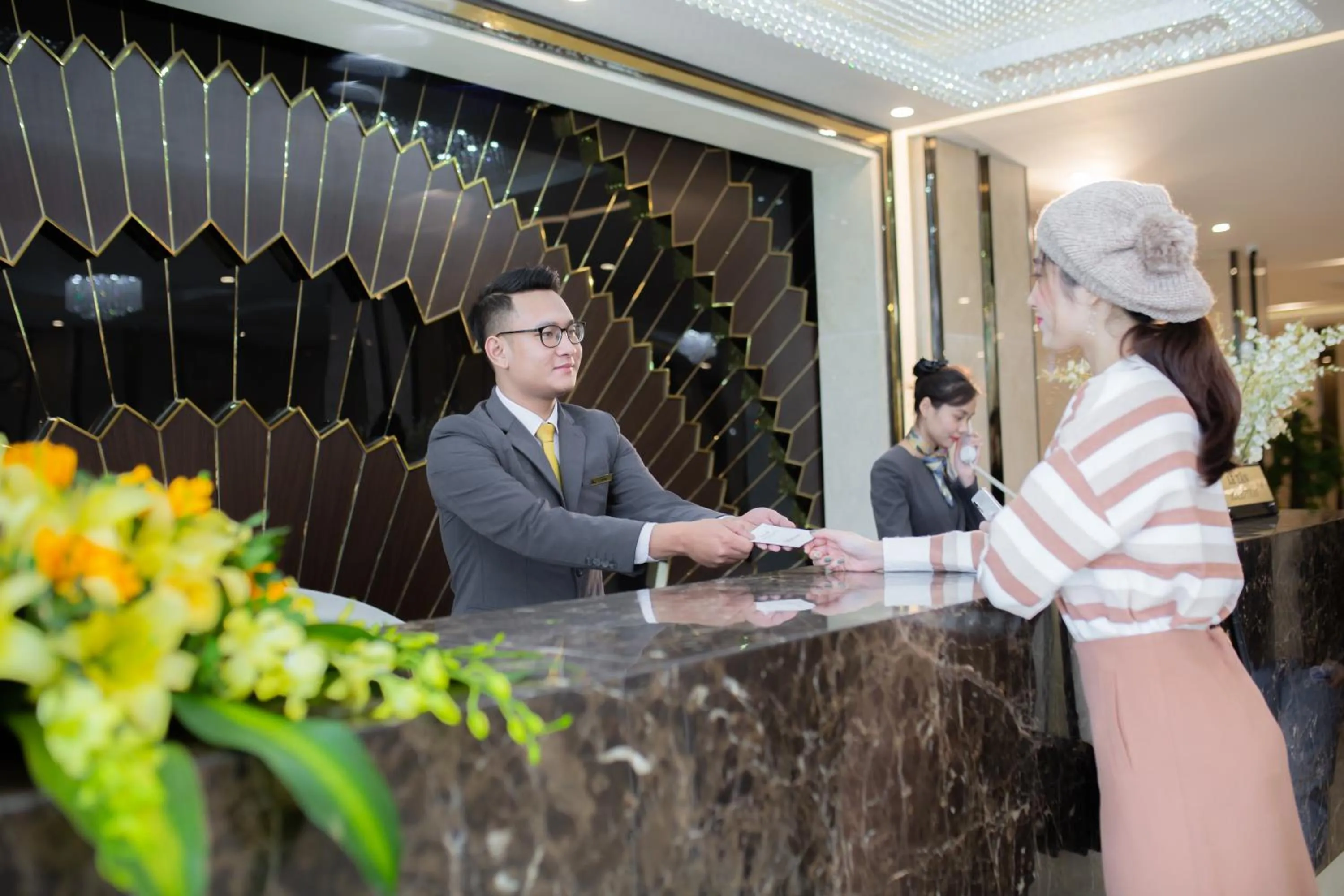 Lobby or reception in Muong Thanh Sapa Hotel